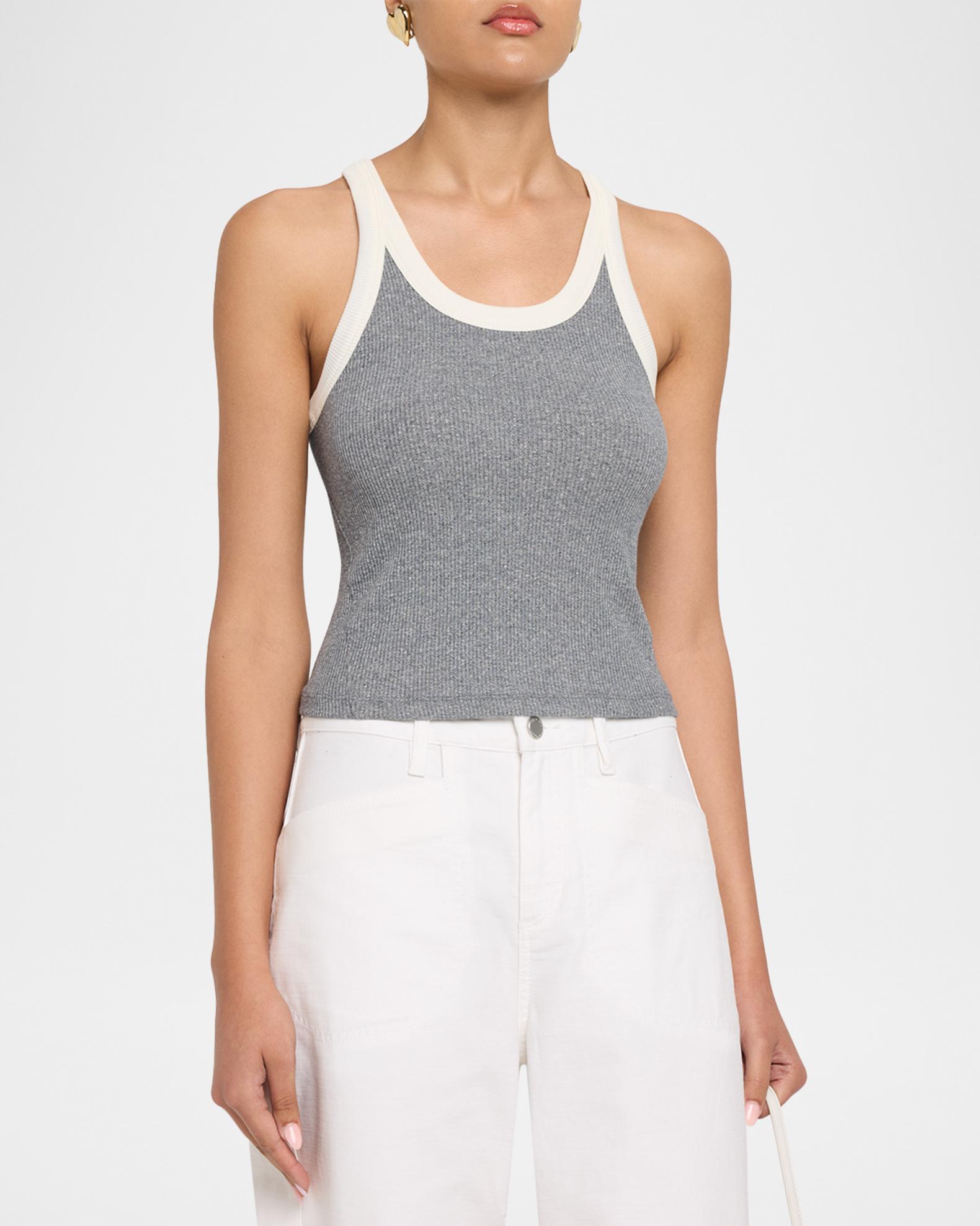 rag & bone The Essential Ribbed Tank Top | Neiman Marcus