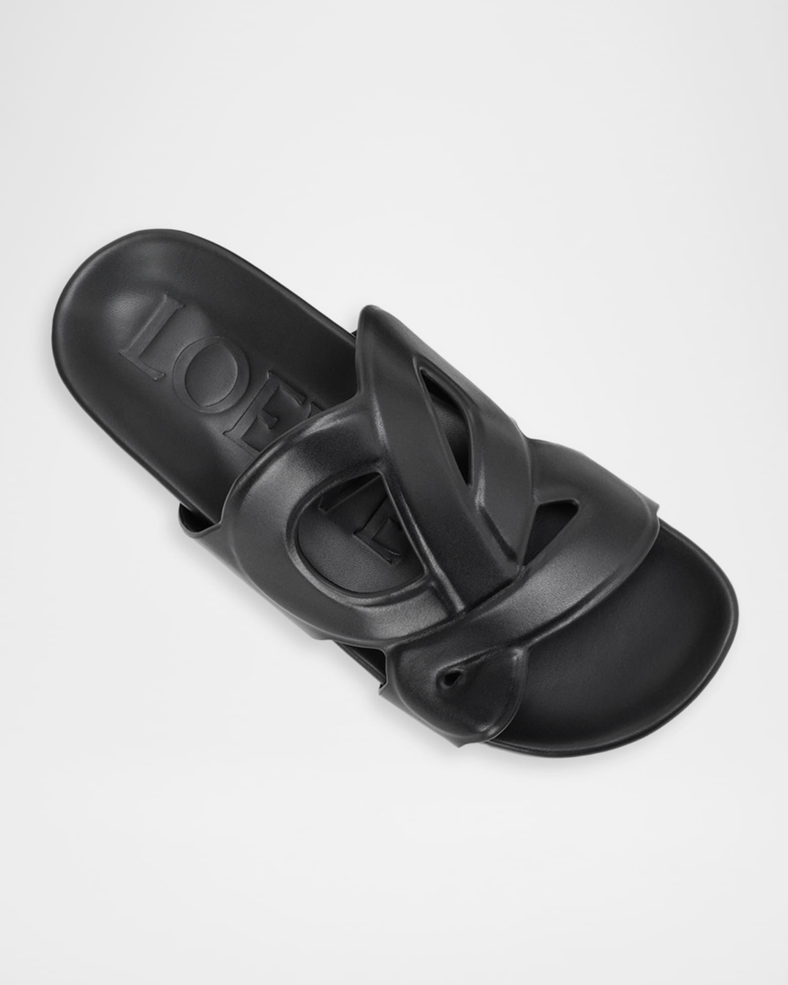 Loewe x Paula's Ibiza Men's Ease Monogram Leather Sandals | Neiman