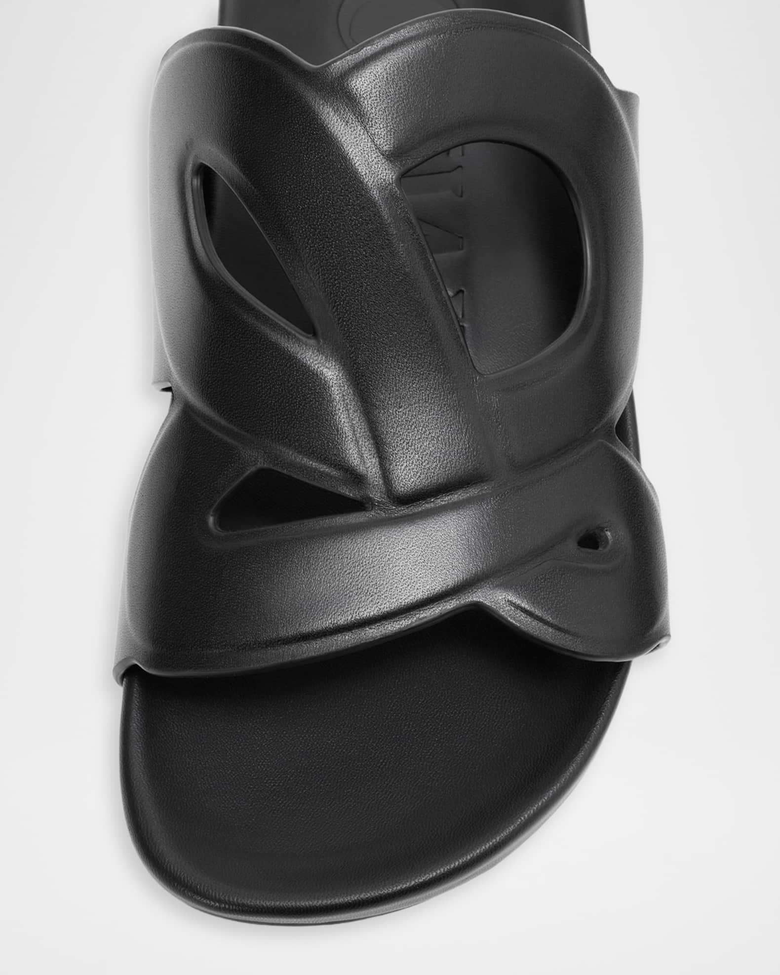 Loewe x Paula's Ibiza Men's Ease Monogram Leather Sandals | Neiman