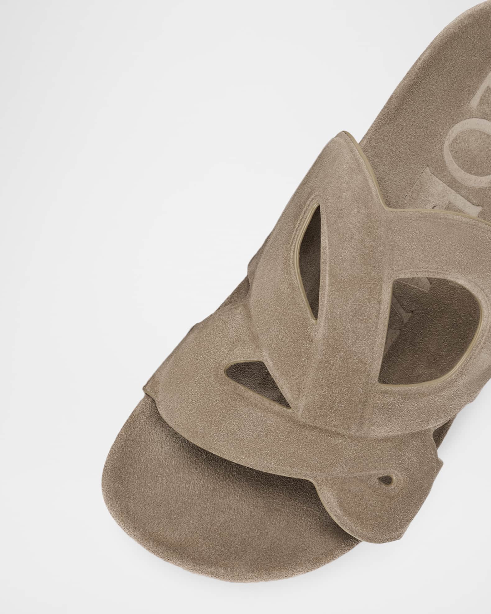 Loewe x Paula's Ibiza Men's Ease Monogram Suede Sandals | Neiman