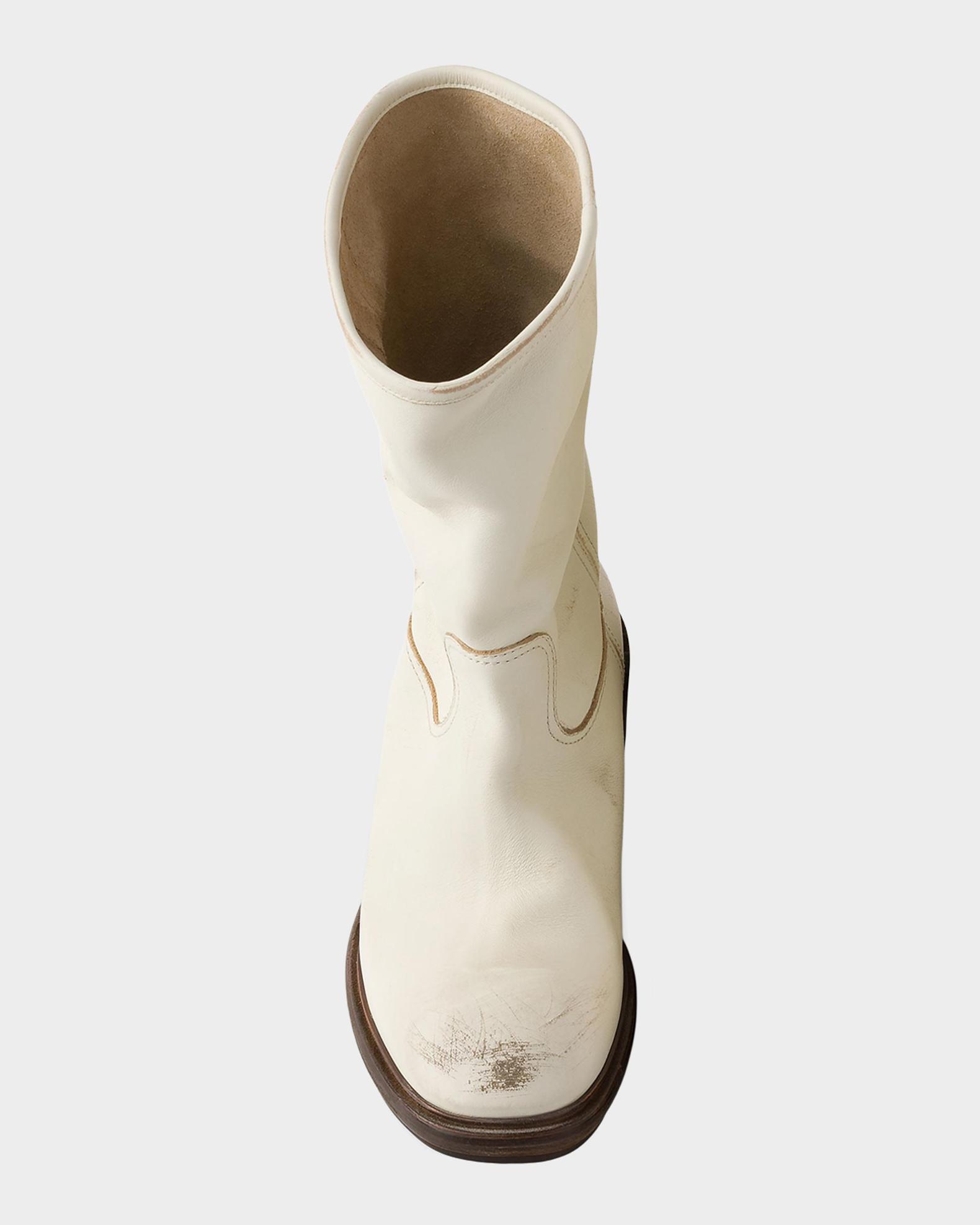 Prada Vintage-Effect Leather Boots | Neiman Marcus
