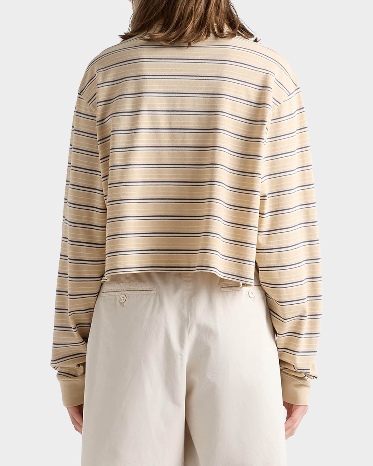Prada Striped Piqué Polo Shirt | Neiman Marcus