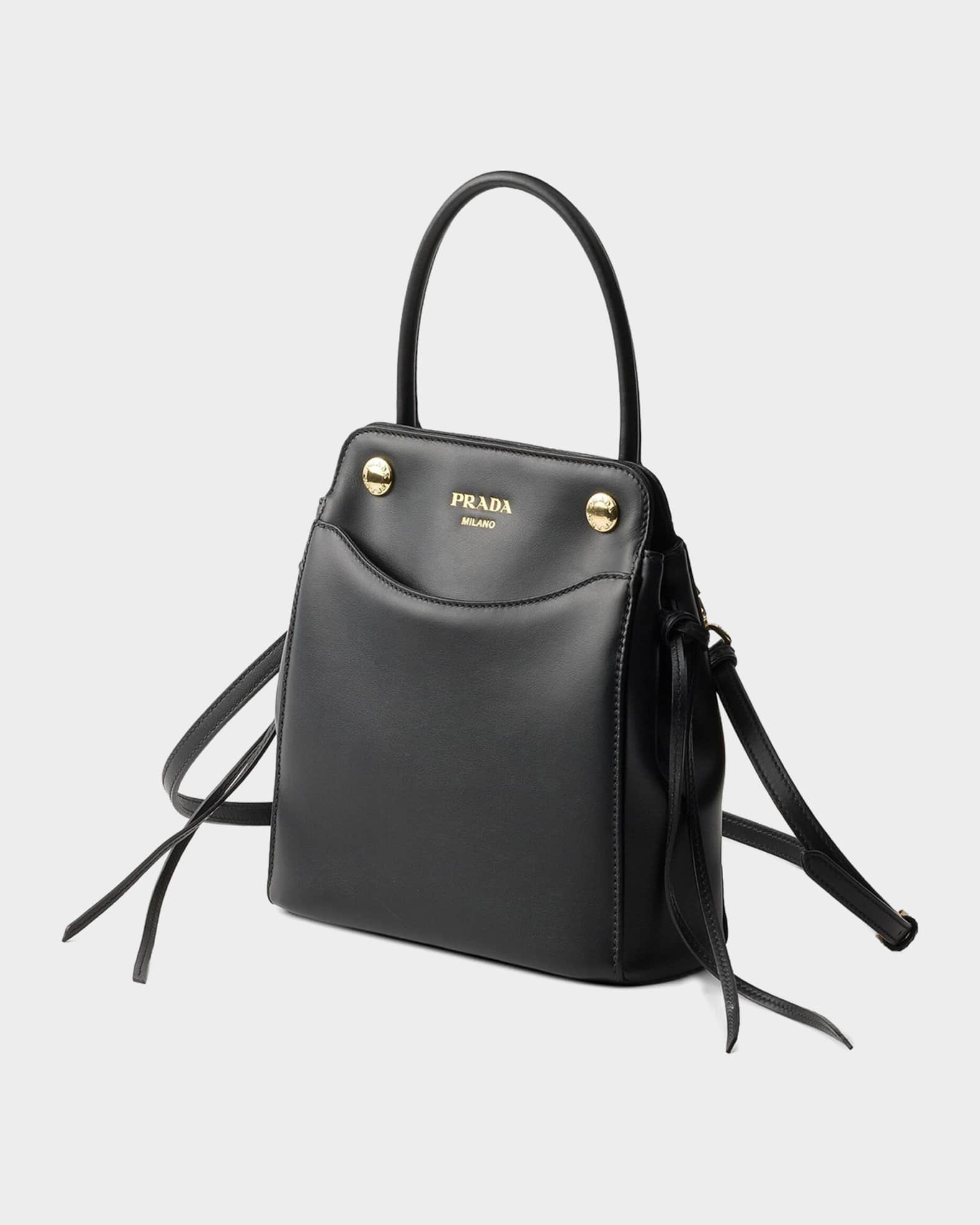 Prada Carry Mini Leather Top-Handle Bag | Neiman Marcus