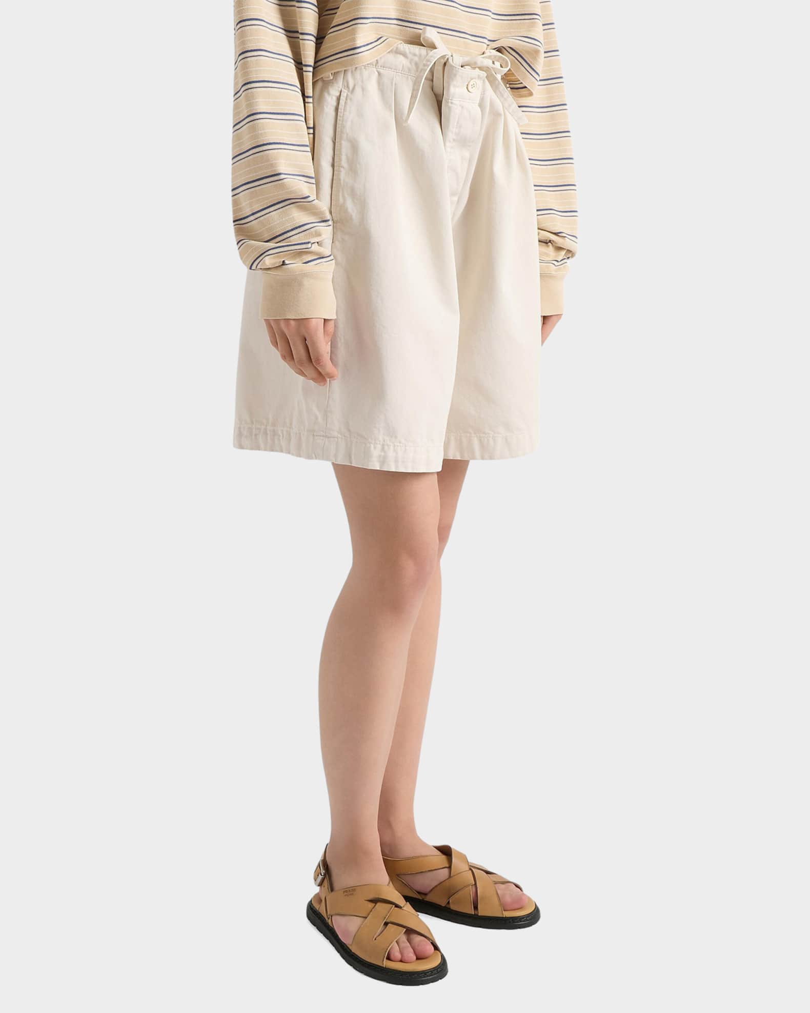 Prada Antiqued Leather Sandals | Neiman Marcus
