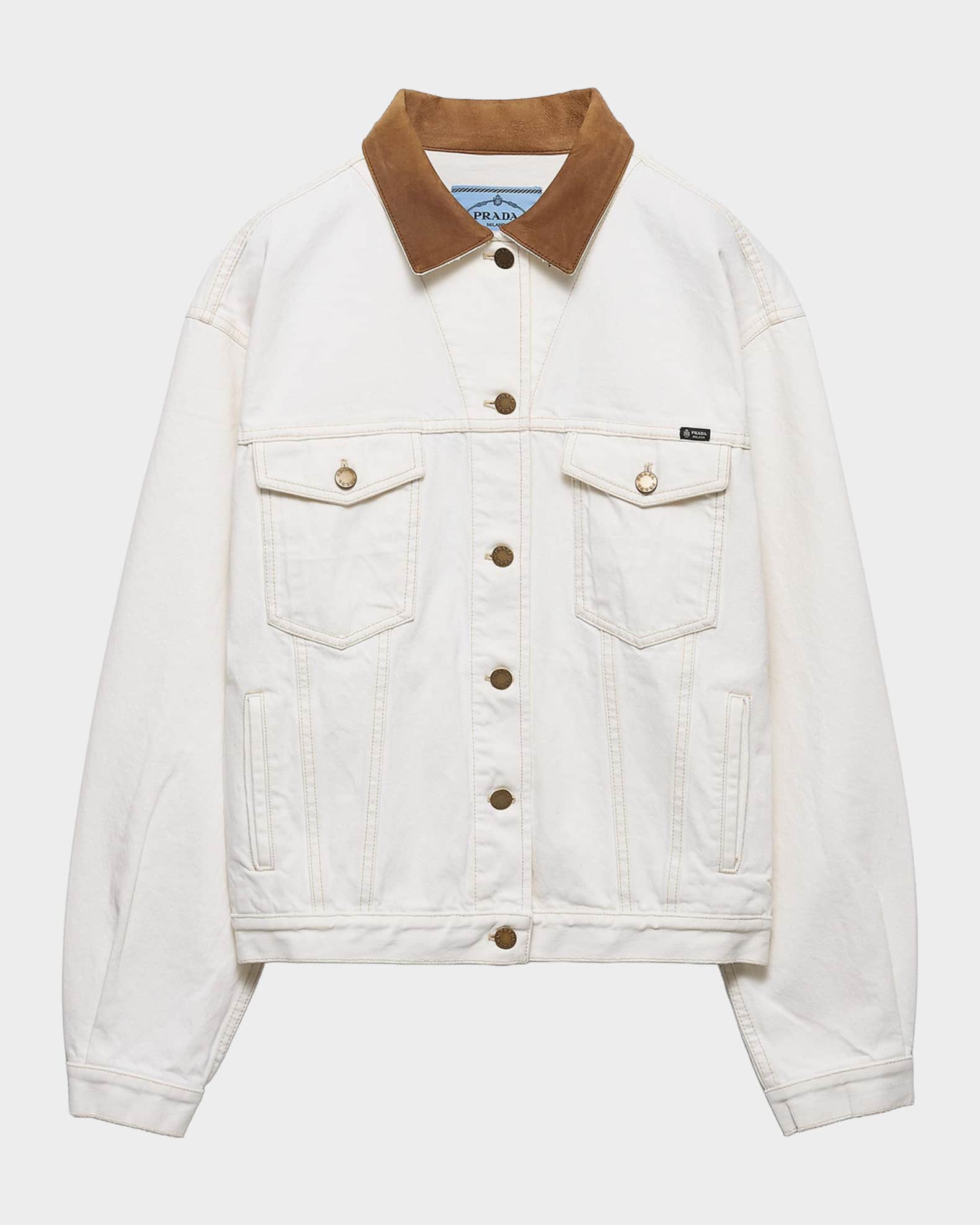 Prada Old Denim Blouson Jacket | Neiman Marcus