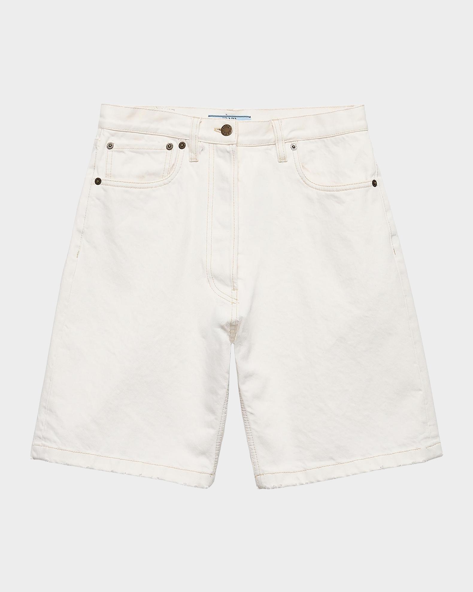 Prada Old Denim Bermuda Shorts | Neiman Marcus