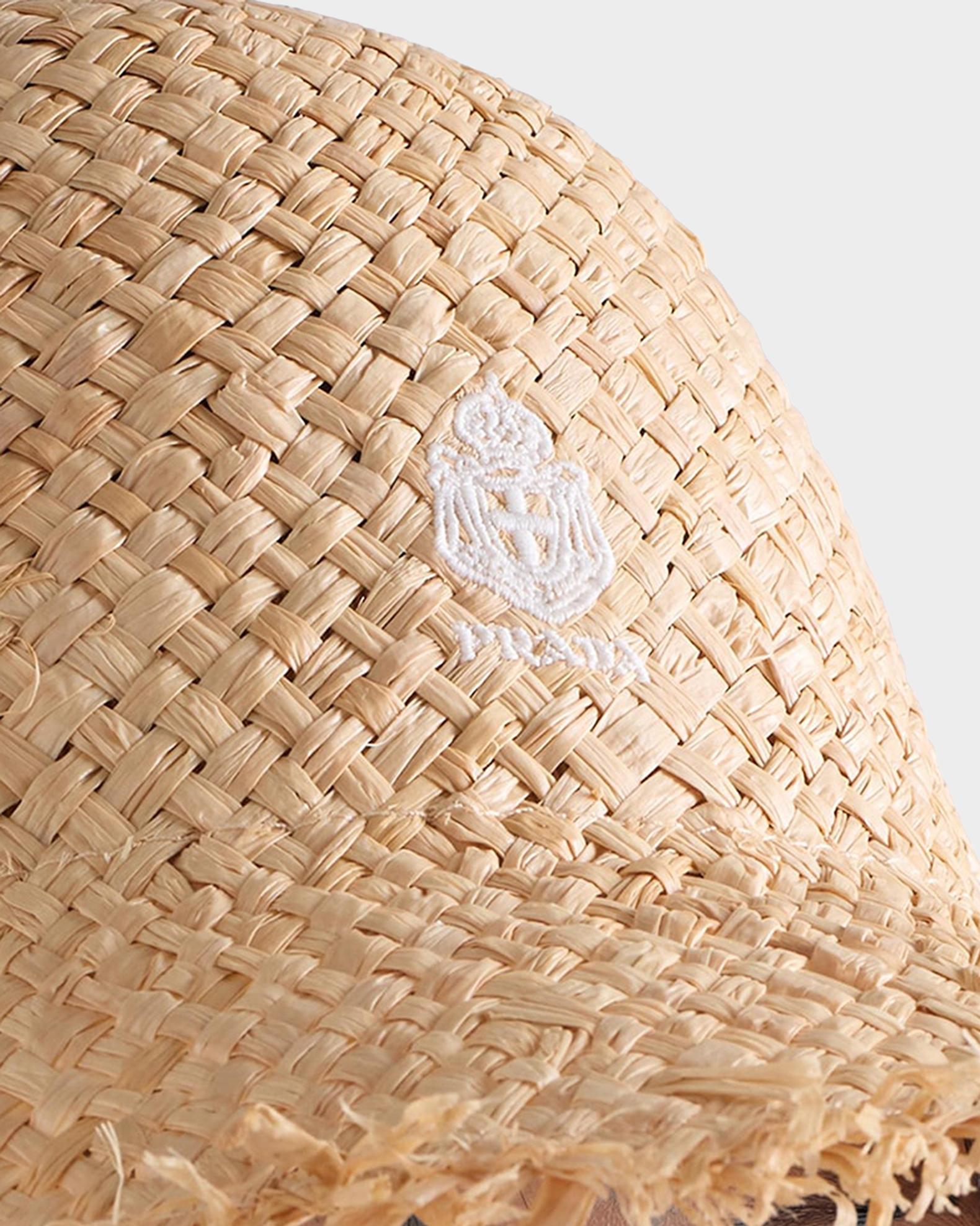 Prada Raffia Baseball Cap | Neiman Marcus