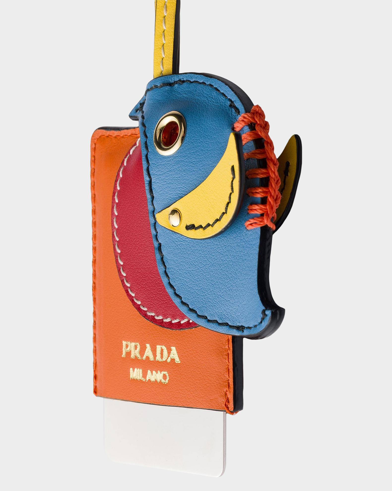 Prada Leather Mirror Case Pendant | Neiman Marcus