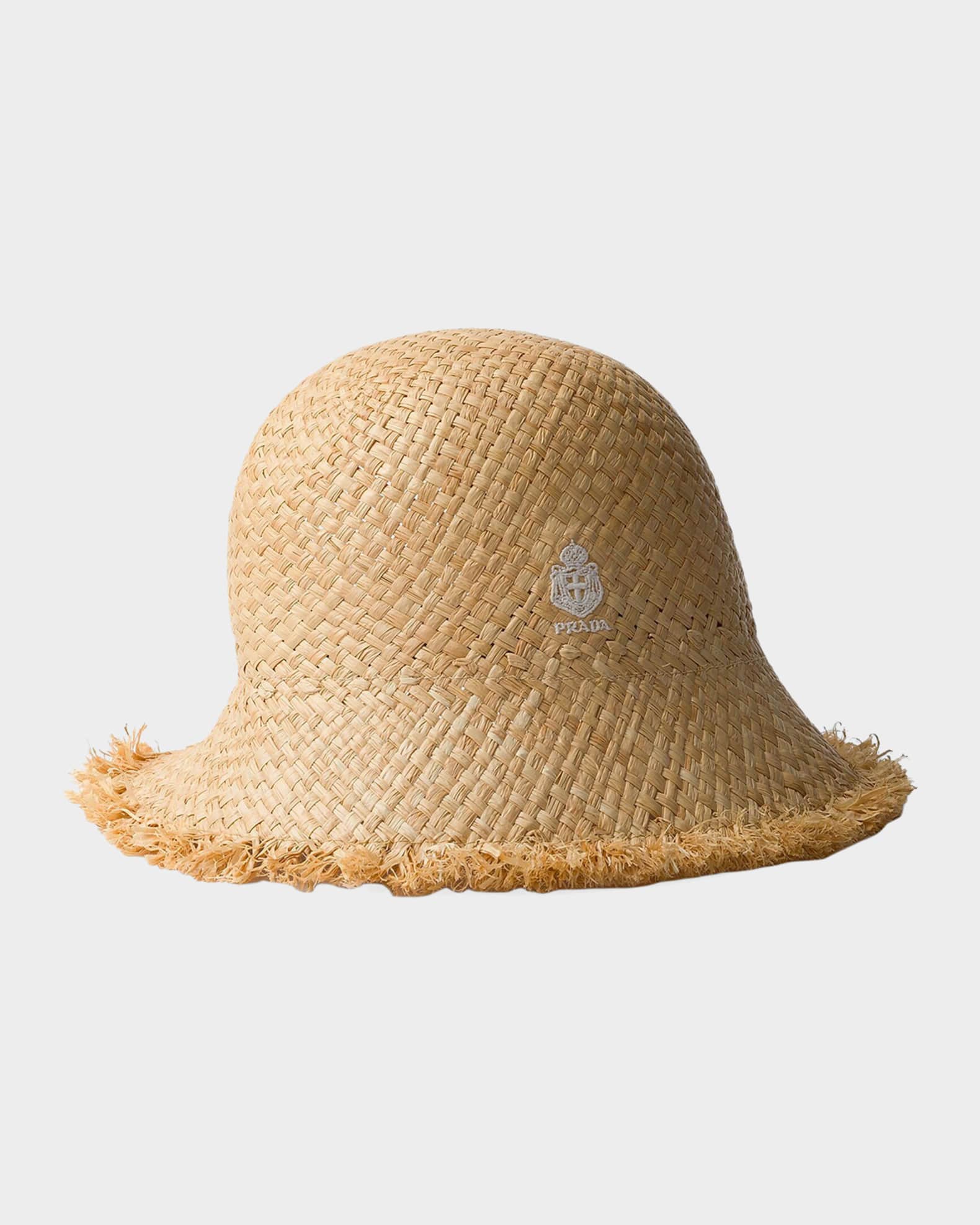 Prada Raffia Adjustable Bucket Hat | Neiman Marcus