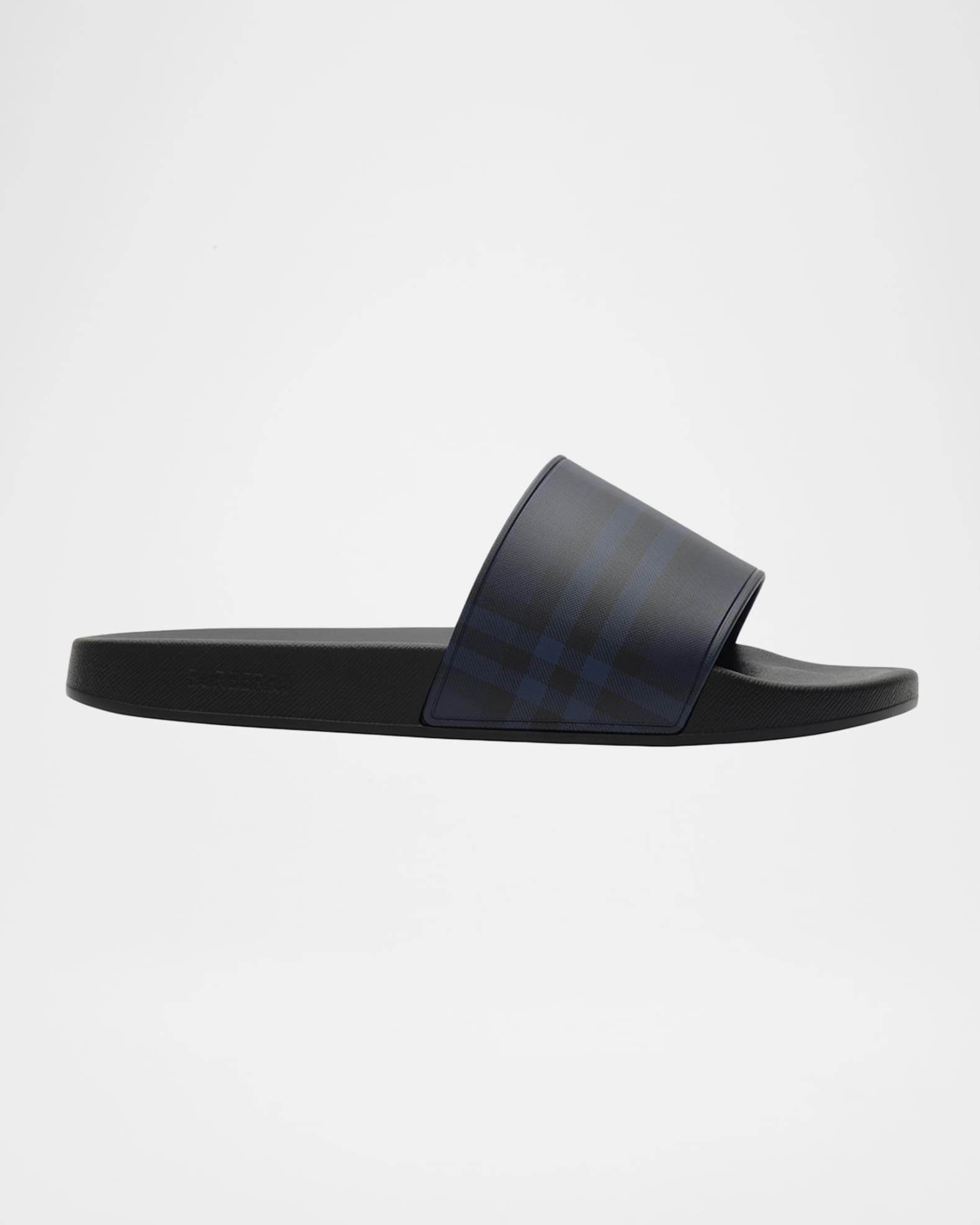 Burberry Men's Furley Check Slides | Neiman Marcus