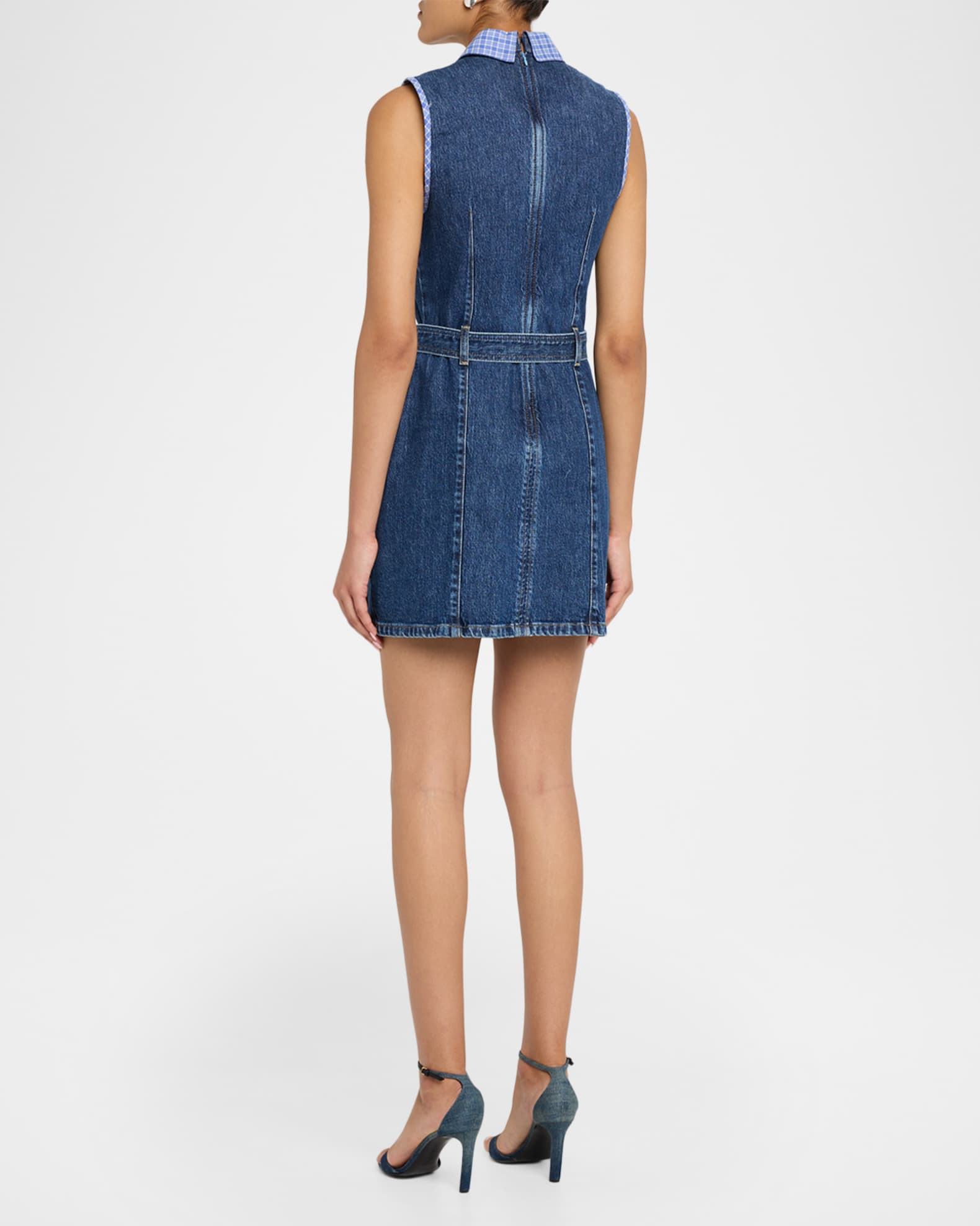 ck denim dress Shirt Straight hemline Cinq A Sept Women's Kyra