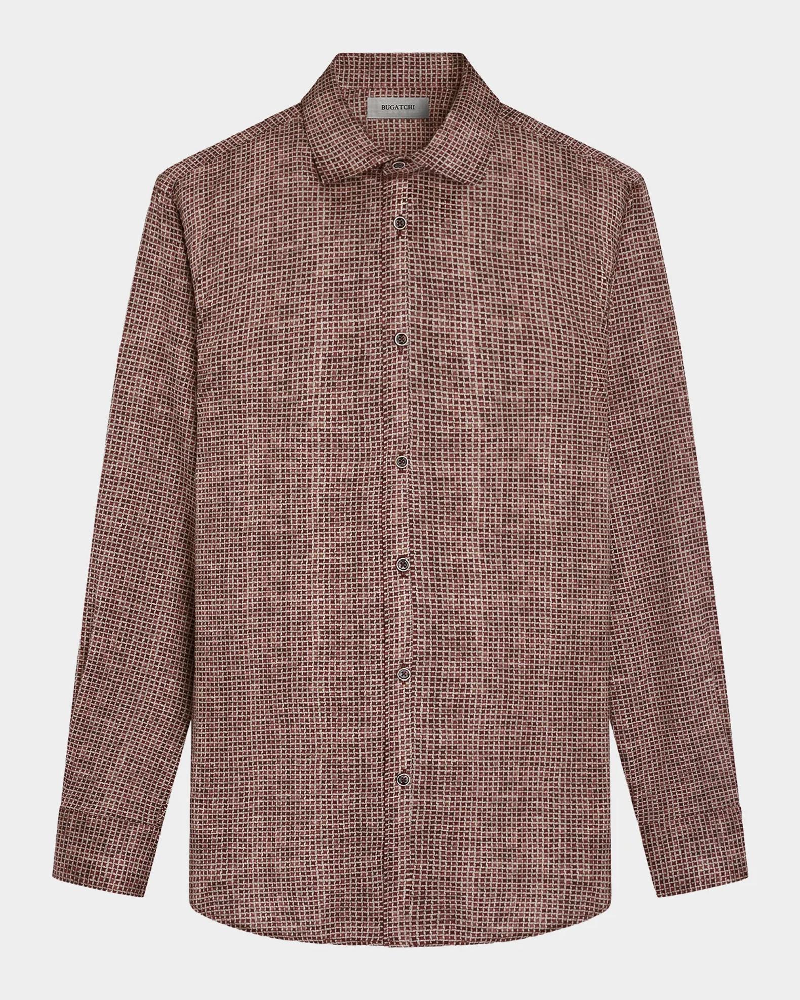 Bugatchi Men's Alvin Grid Cotton Shirt | Neiman Marcus
