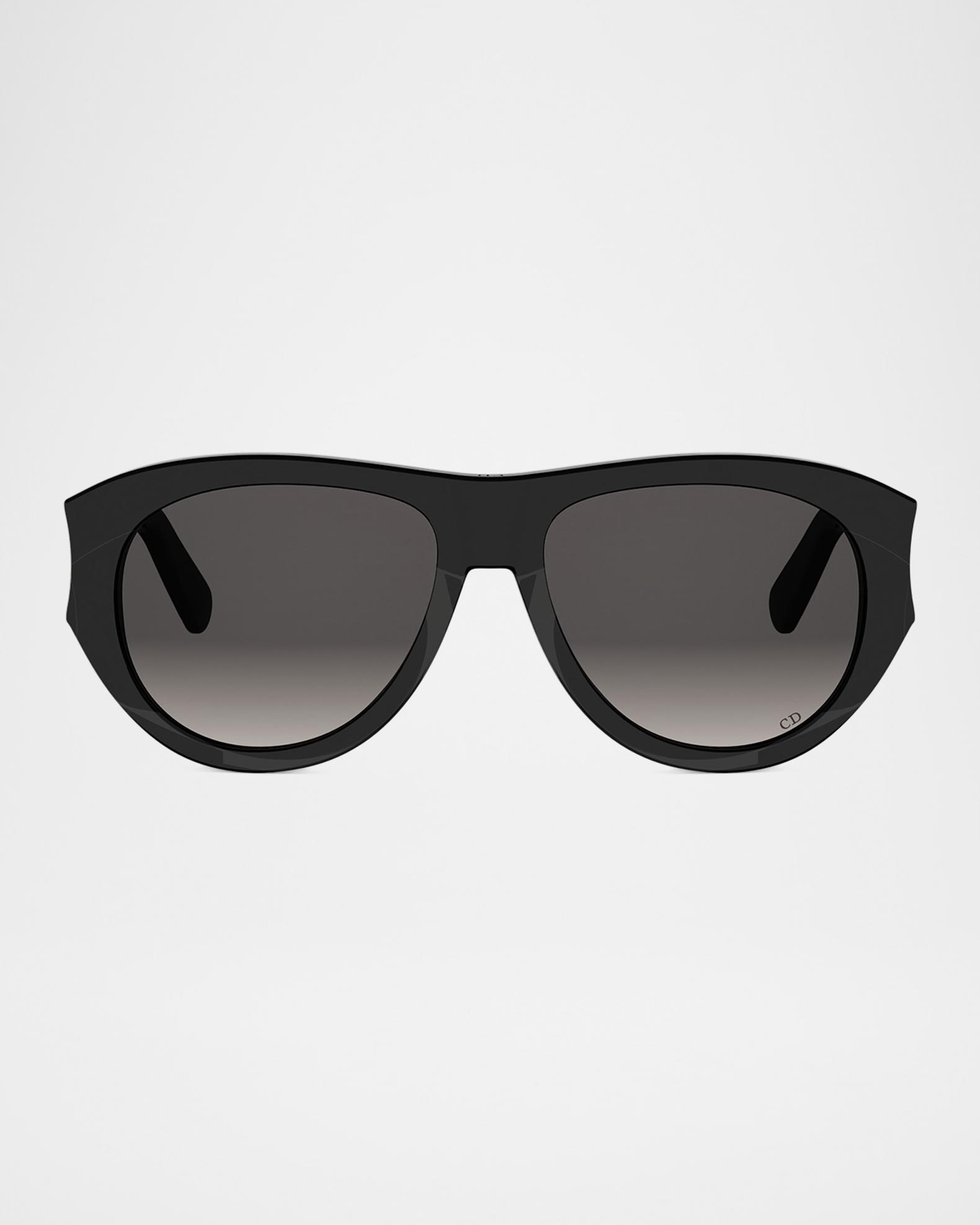Dior DiorGlow A1I 55mm Acetate Aviator Sunglasses | Neiman Marcus