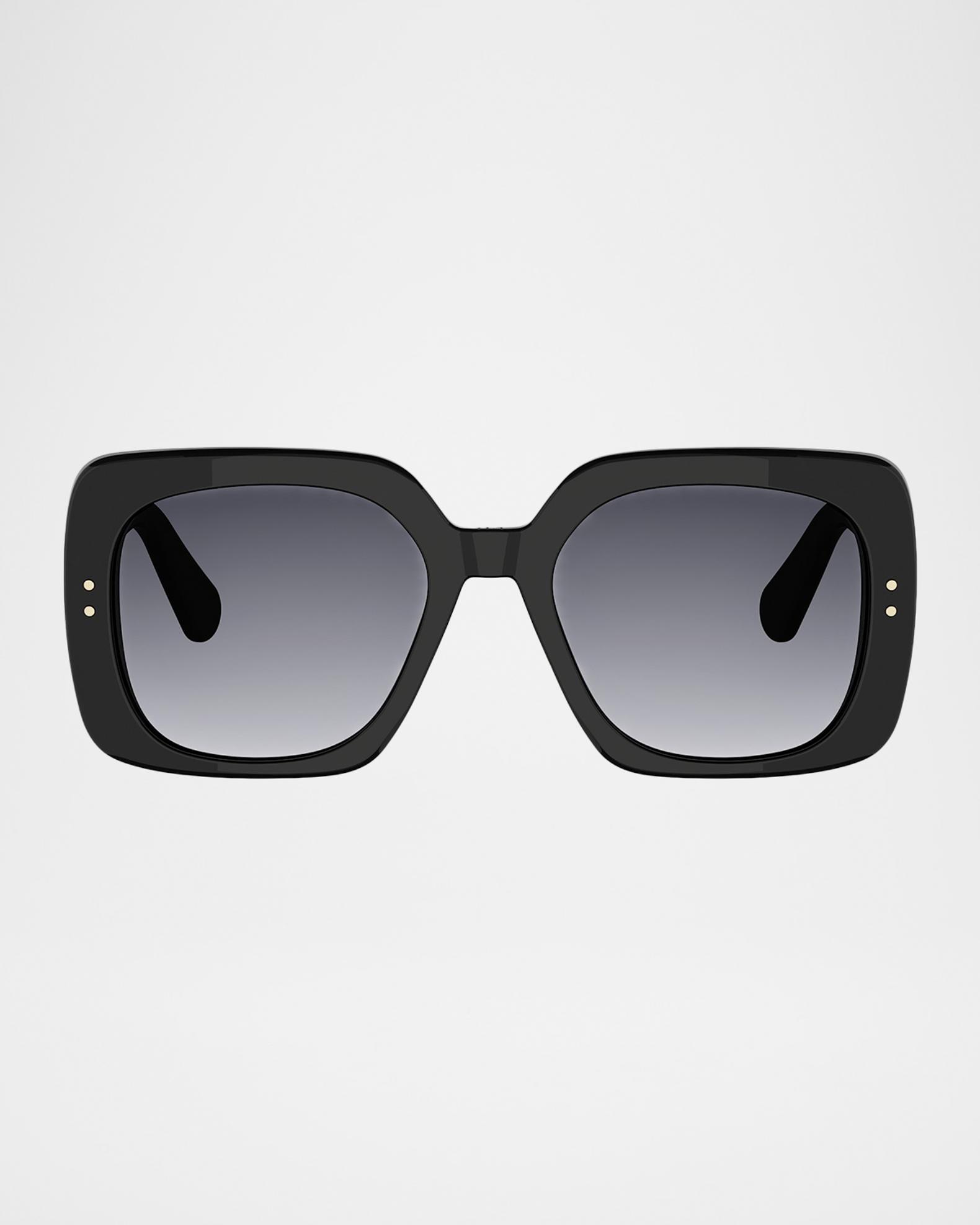 DIOR DiorOblique S1I Acetate Square Sunglasses | Neiman Marcus