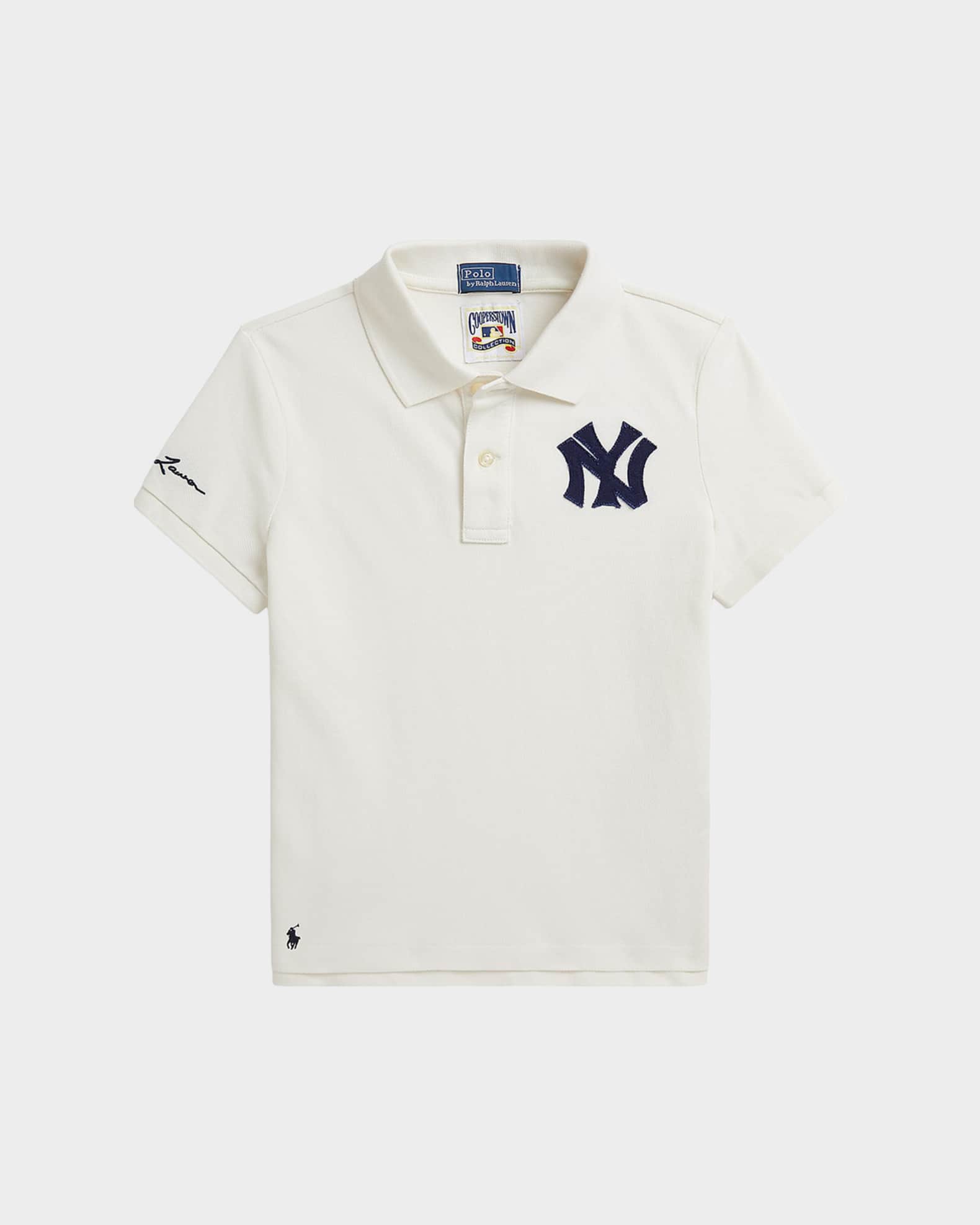トップス Ralph Lauren Polo Ralph Lauren Girl's Yankees Cotton Mesh Polo Shirt, Size S-XL