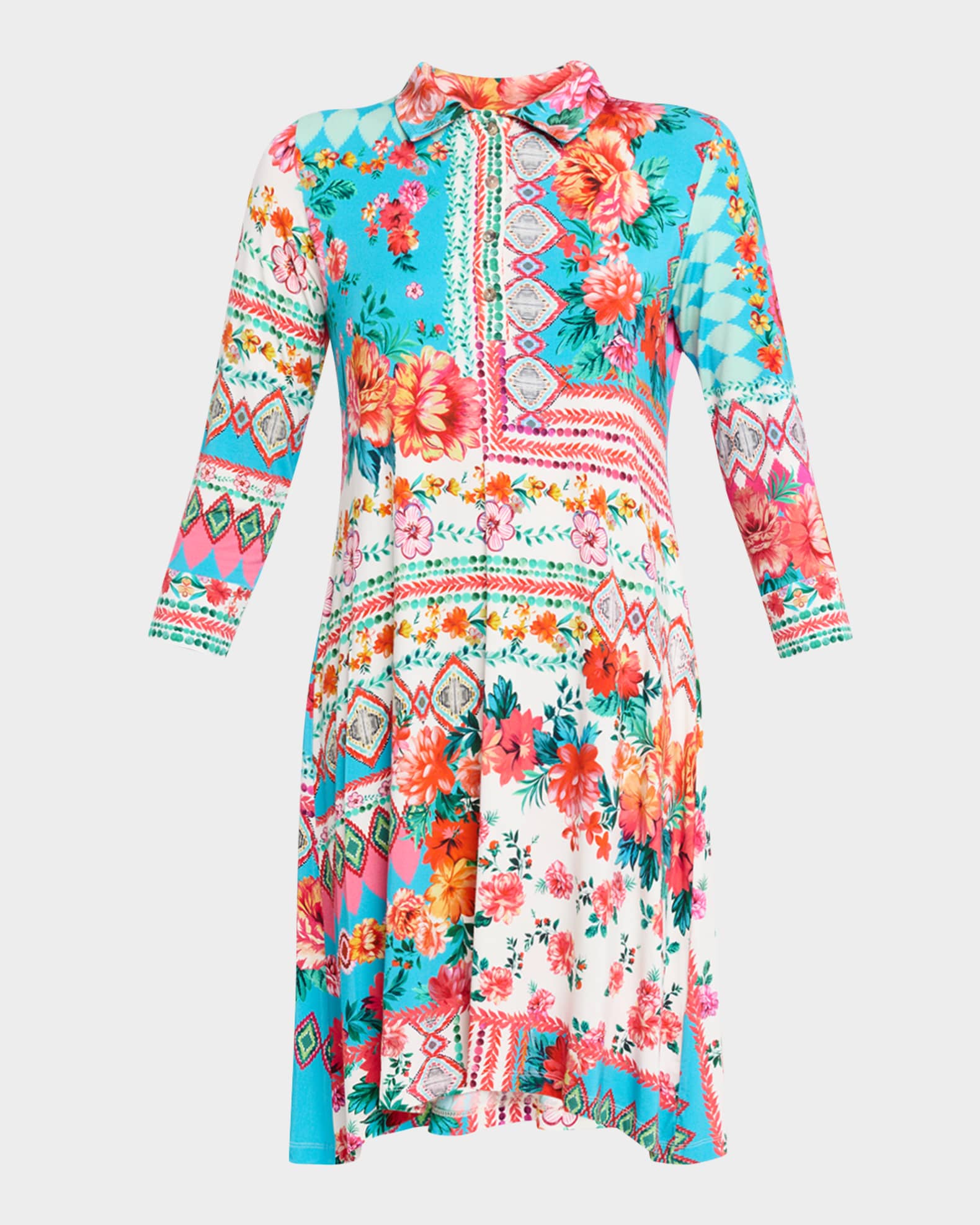 johnny was linen polo dress Johnny Was The Janie Favorite Polo Tunic Dress