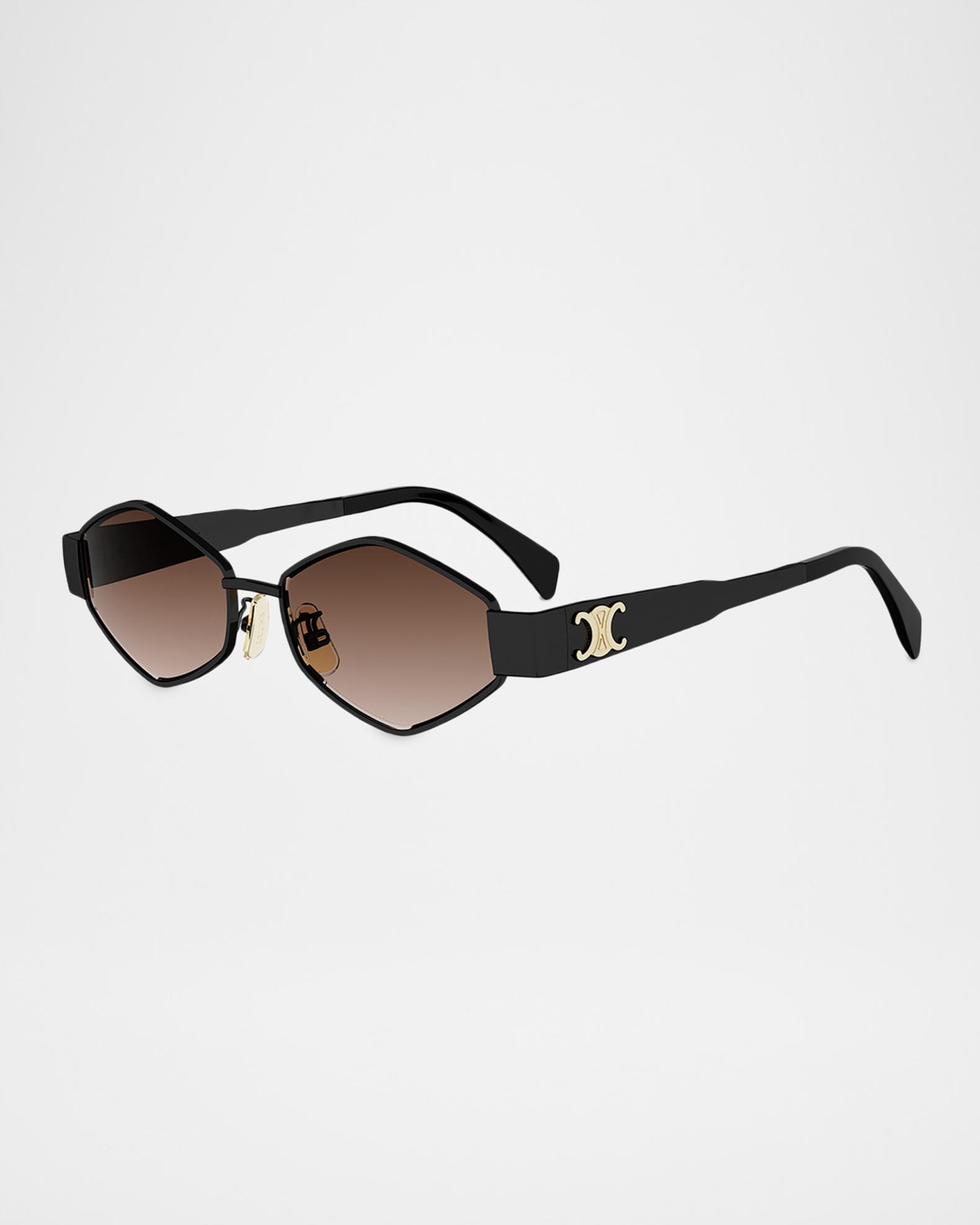 CELINE Triomphe 52mm Metal Geometric Sunglasses | Neiman Marcus