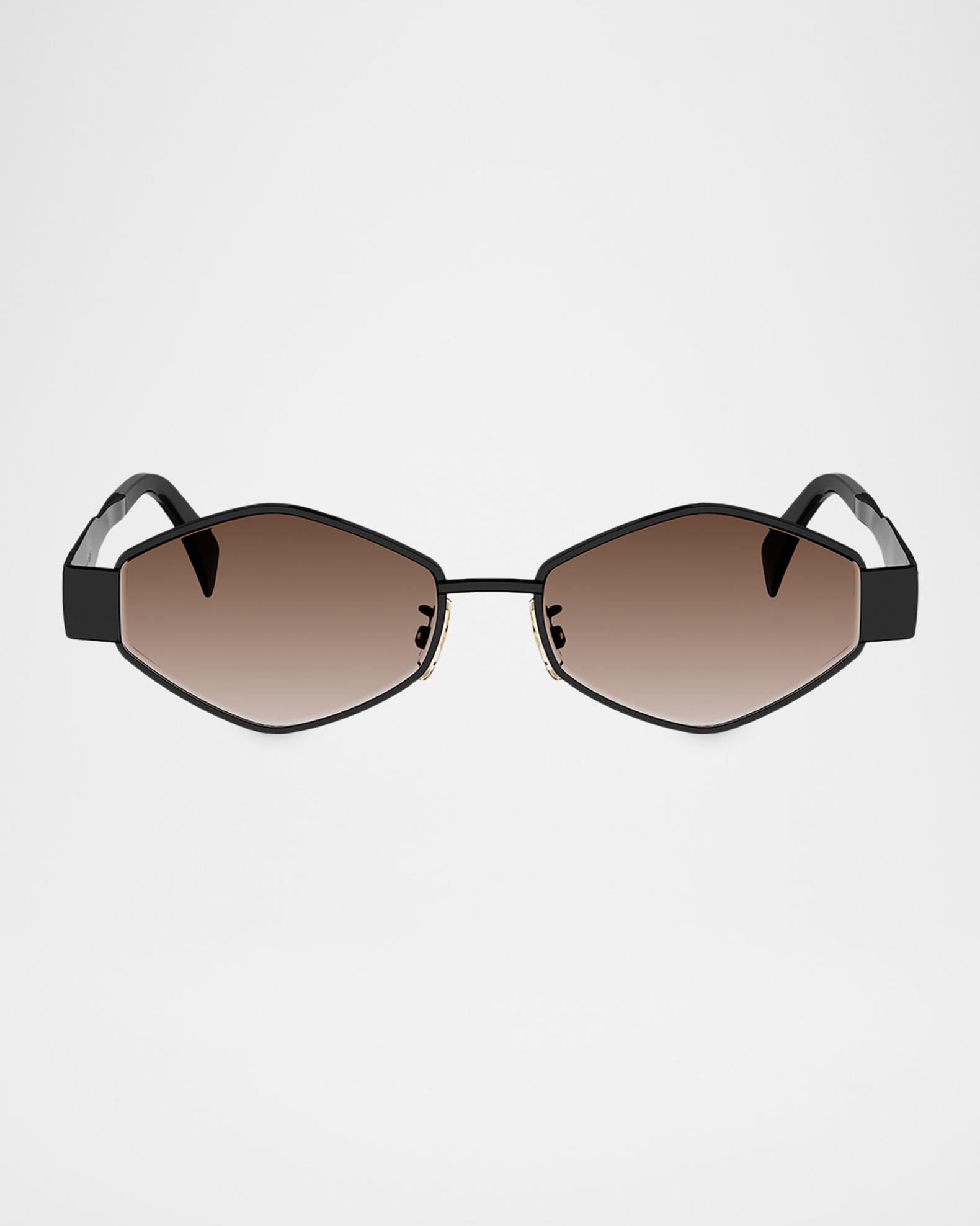 CELINE Triomphe 52mm Metal Geometric Sunglasses | Neiman Marcus