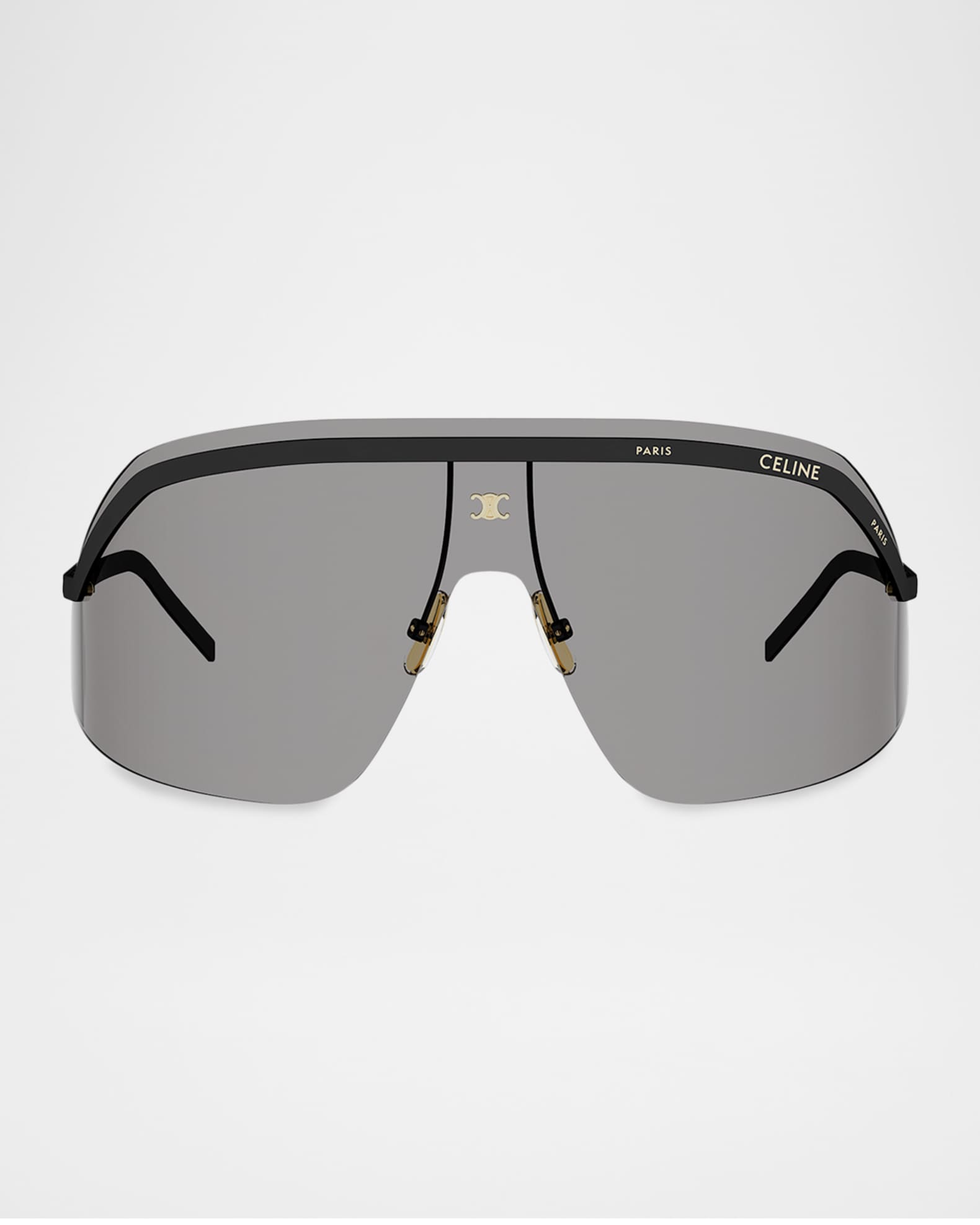 美品 CELINE セリーヌ マカダム サングラス SC1616 Celine Morning Shade Metal Mask Sunglasses | Neiman Marcus