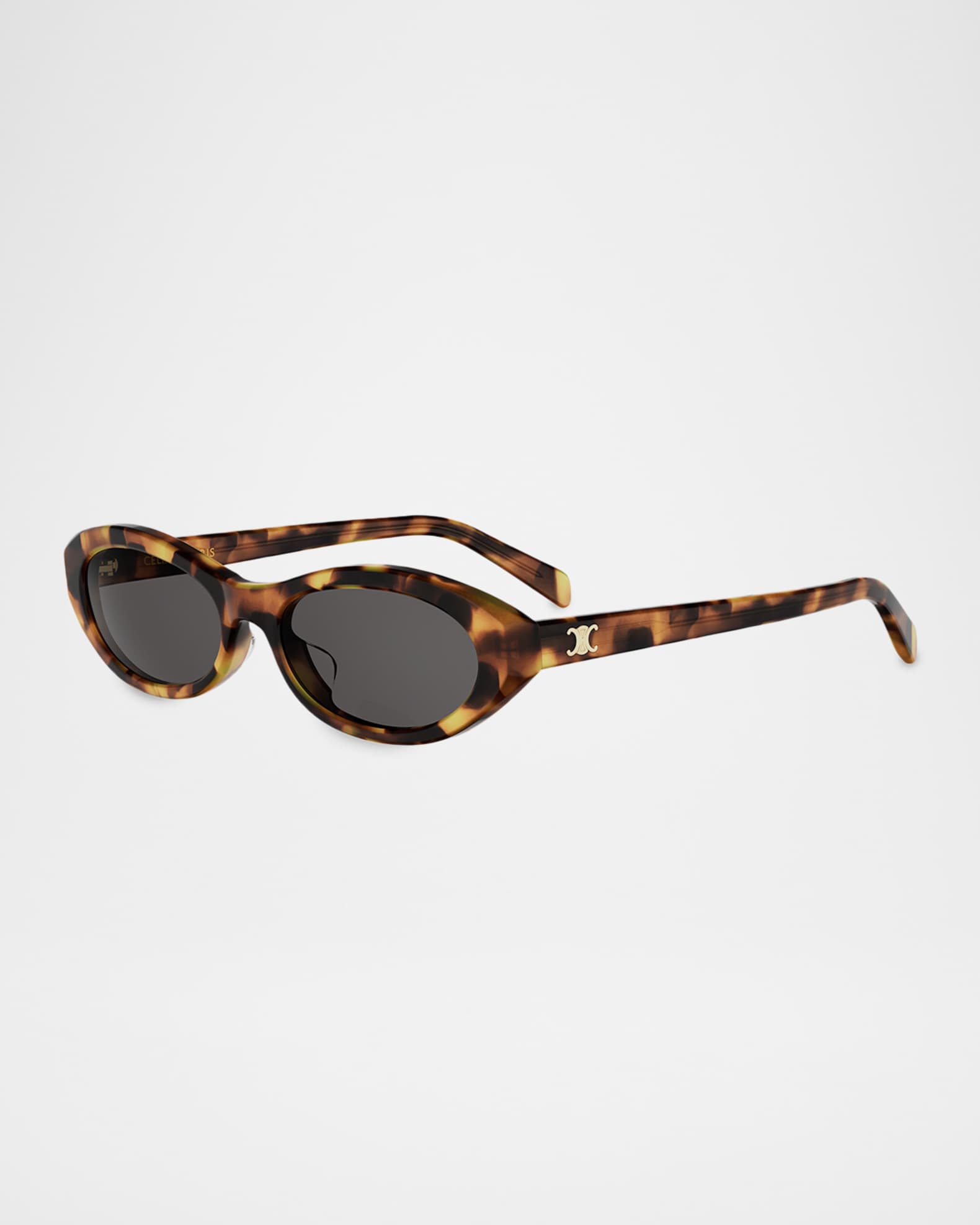 Celine Triomphe Mini 54mm Oval Sunglasses | Neiman Marcus