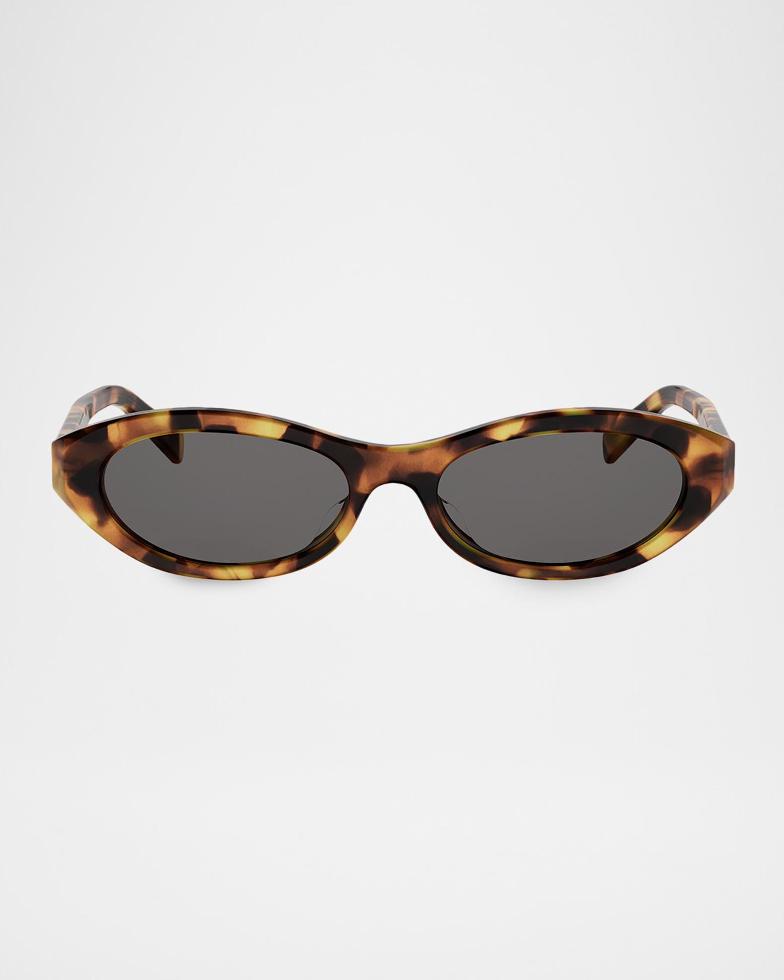 CELINE Triomphe Mini 54mm Oval Sunglasses | Neiman Marcus