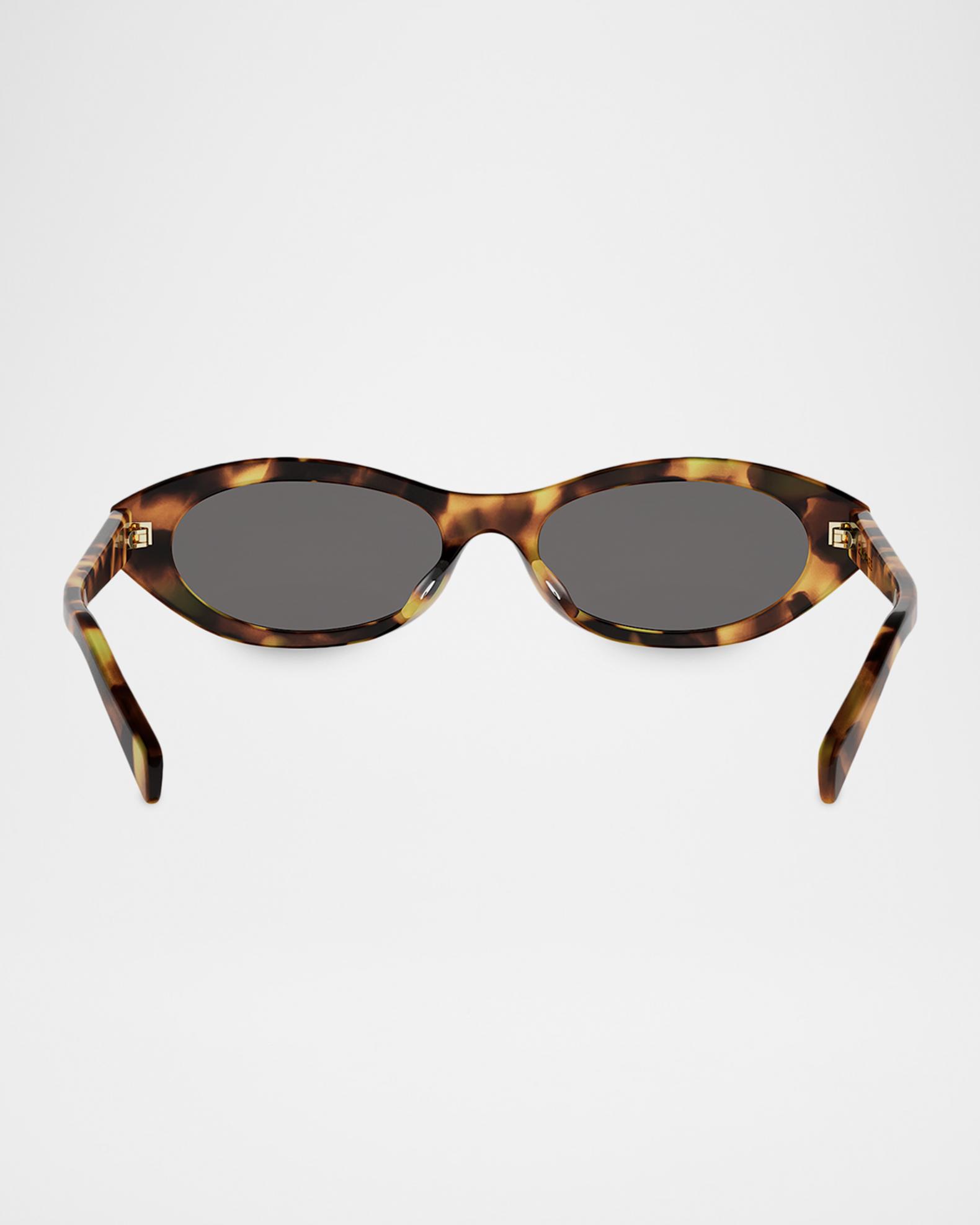 Celine Triomphe Mini 54mm Oval Sunglasses | Neiman Marcus display picture 1