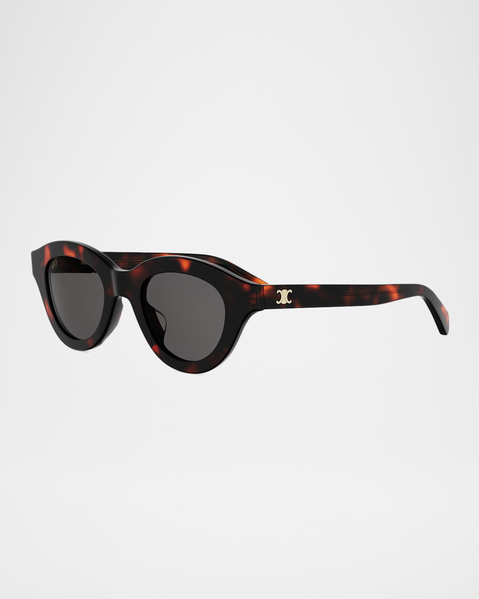 Celine Triomphe Mini 47mm Round Sunglasses | Neiman Marcus