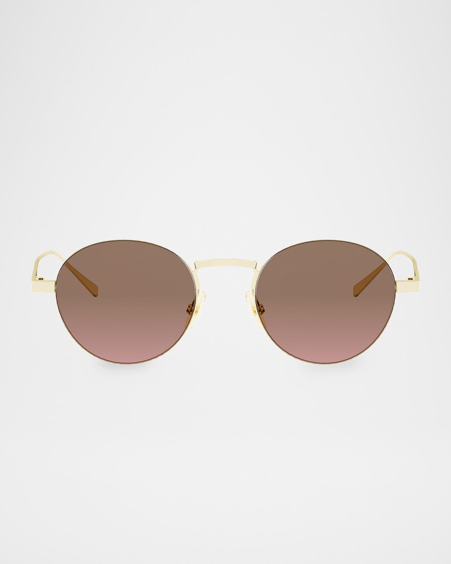 CELINE 49mm Metal Round Sunglasses | Neiman Marcus