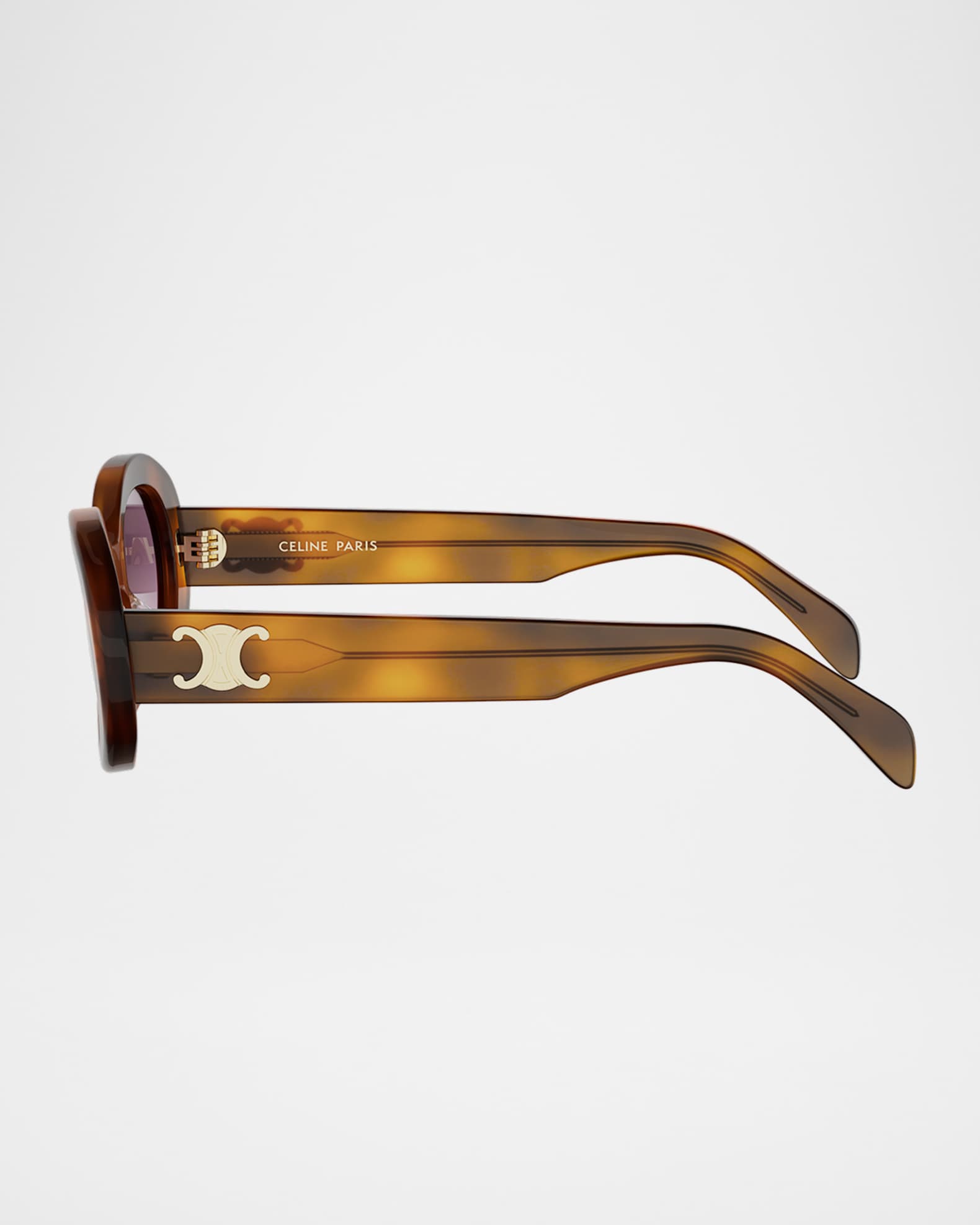 Celine Triomphe 52mm Oval Sunglasses | Neiman Marcus