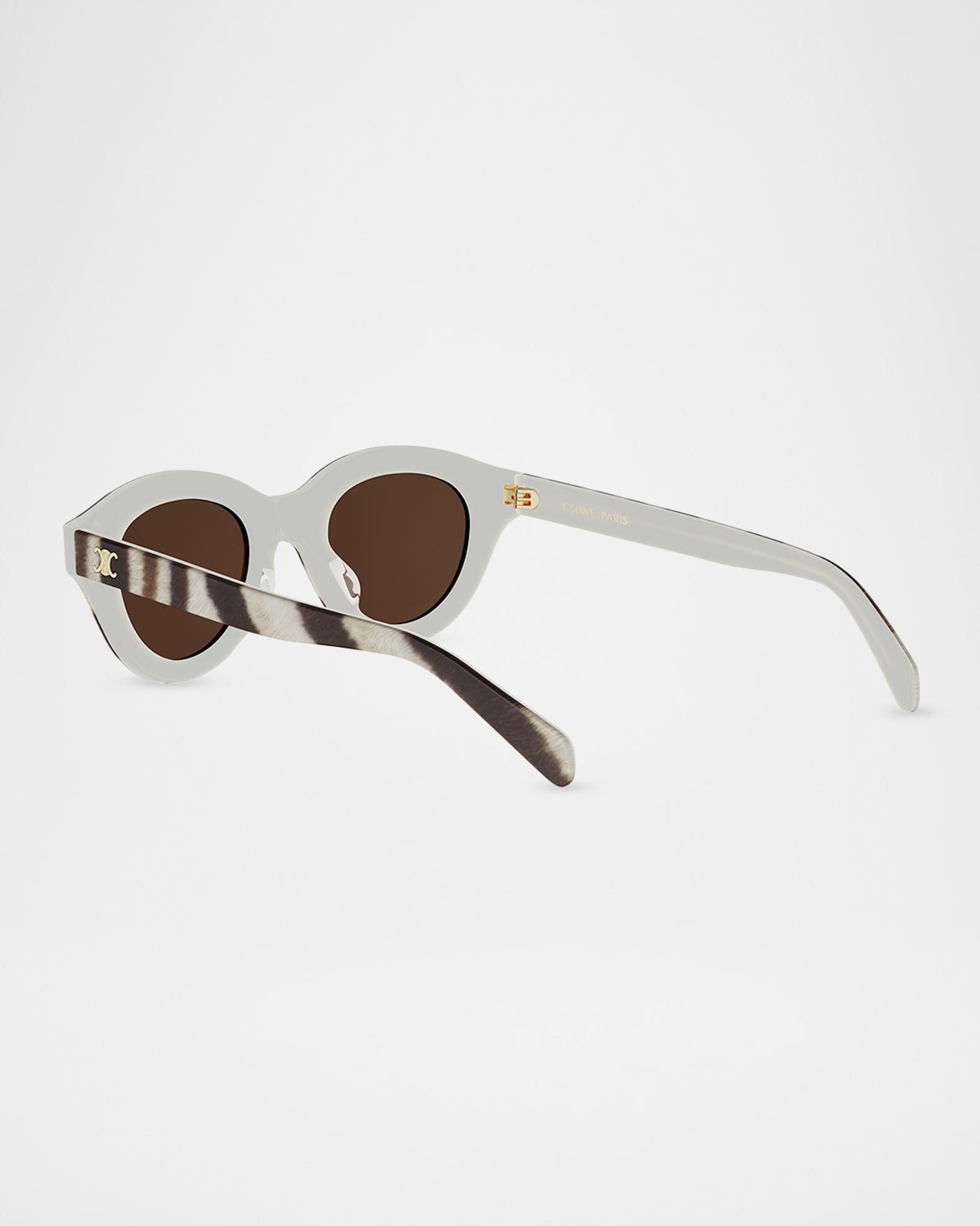 CELINE Triomphe Mini 47mm Round Glasses | Neiman Marcus