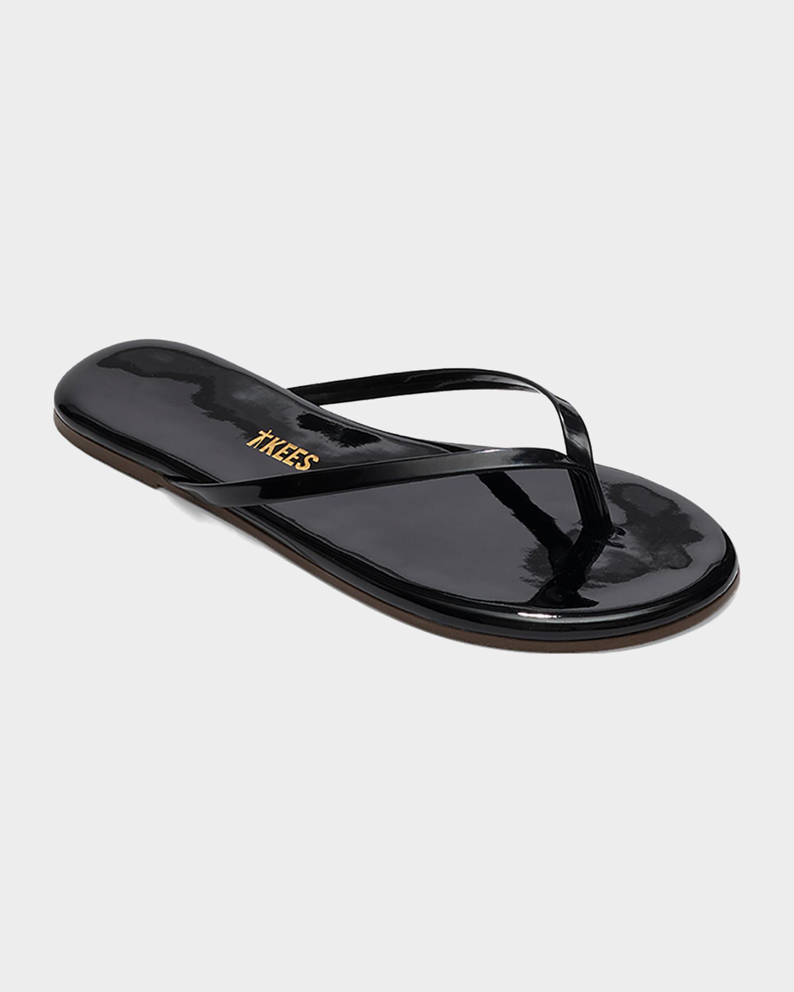 Tkees Lily Gloss Patent Leather Flip-Flops | Neiman Marcus