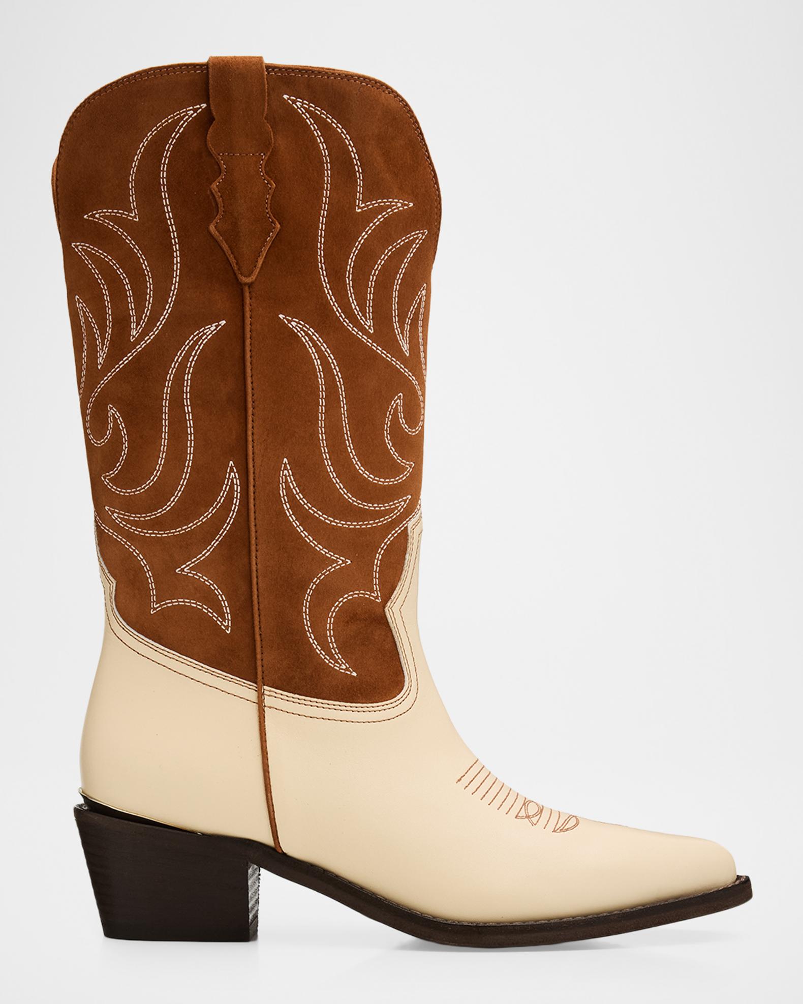 Partlow Rowan Mid-Calf Cowboy Boots | Neiman Marcus