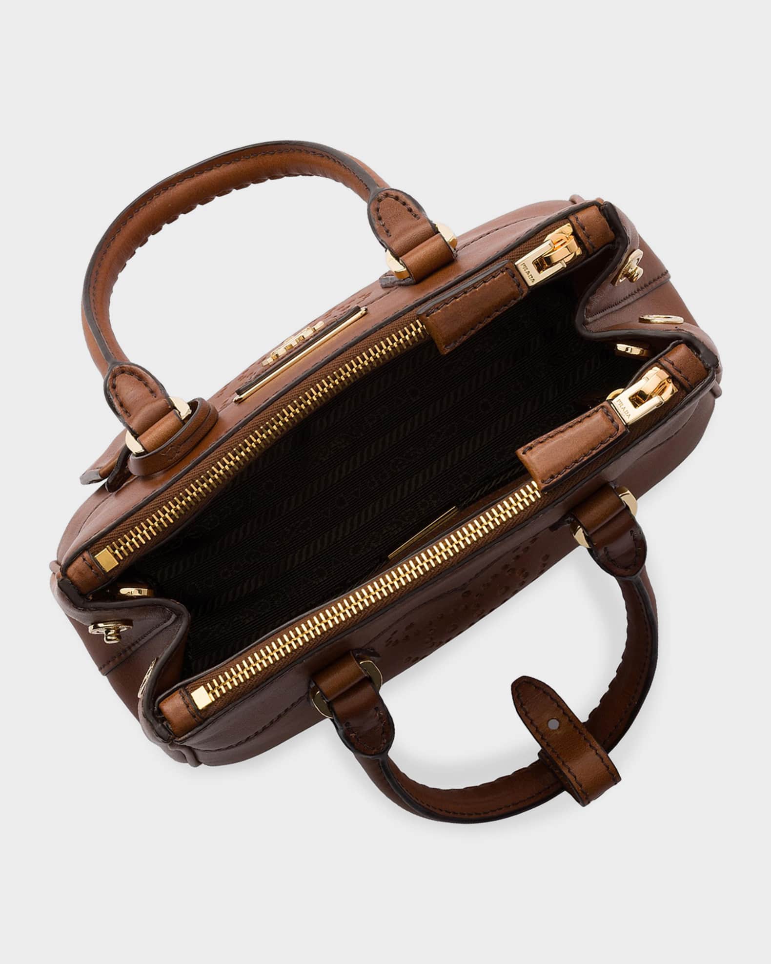 Prada Galleria Small Leather Top-Handle Bag | Neiman Marcus