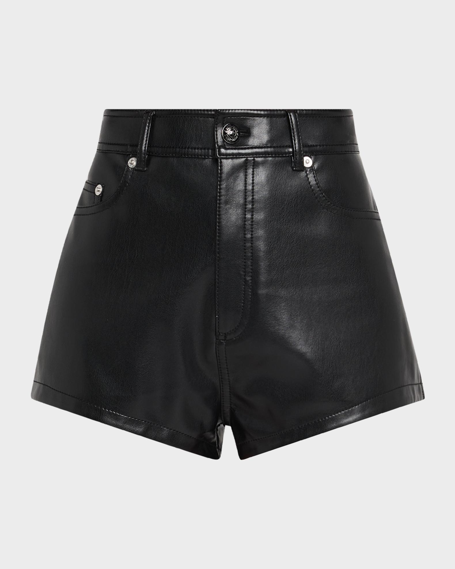 Cinq à Sept Dani Vegan Leather Shorts | Neiman Marcus