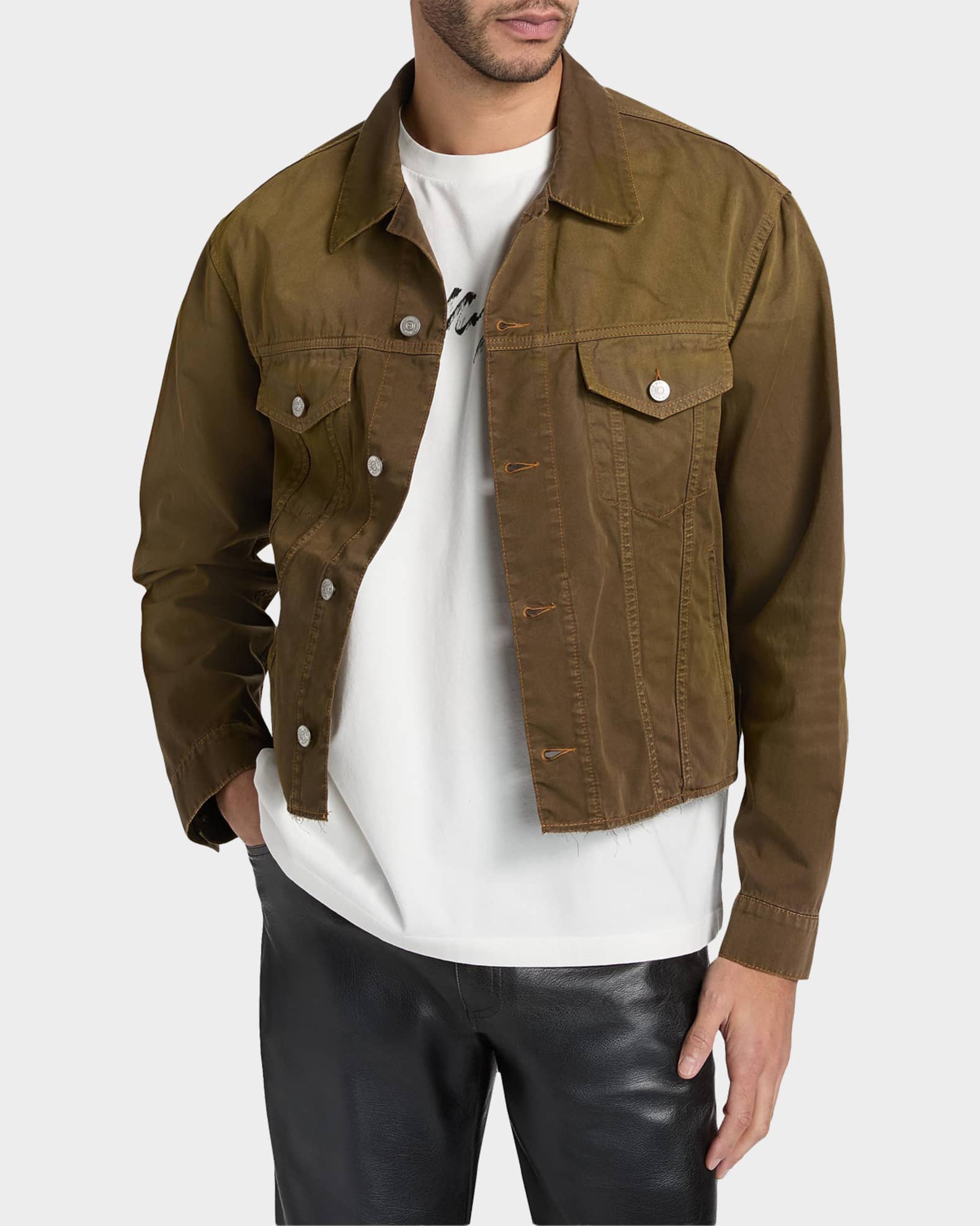Maison Margiela Men's Denim Sports Jacket | Neiman Marcus
