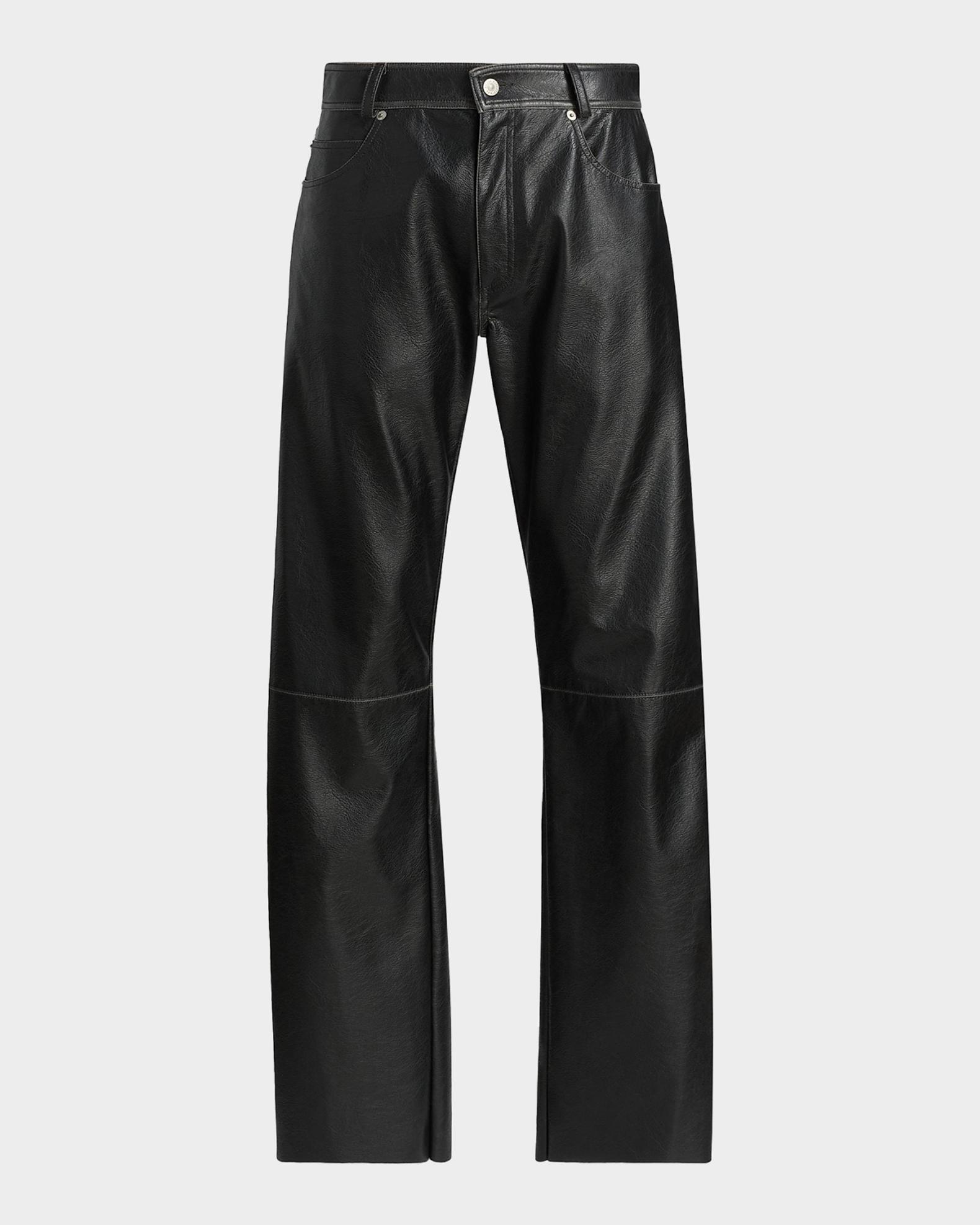 【fumi.mickey0831 さま】MM6 Maison Margiela Maison Margiela Men's Faux-Leather Straight-Leg Pants | Neiman Marcus