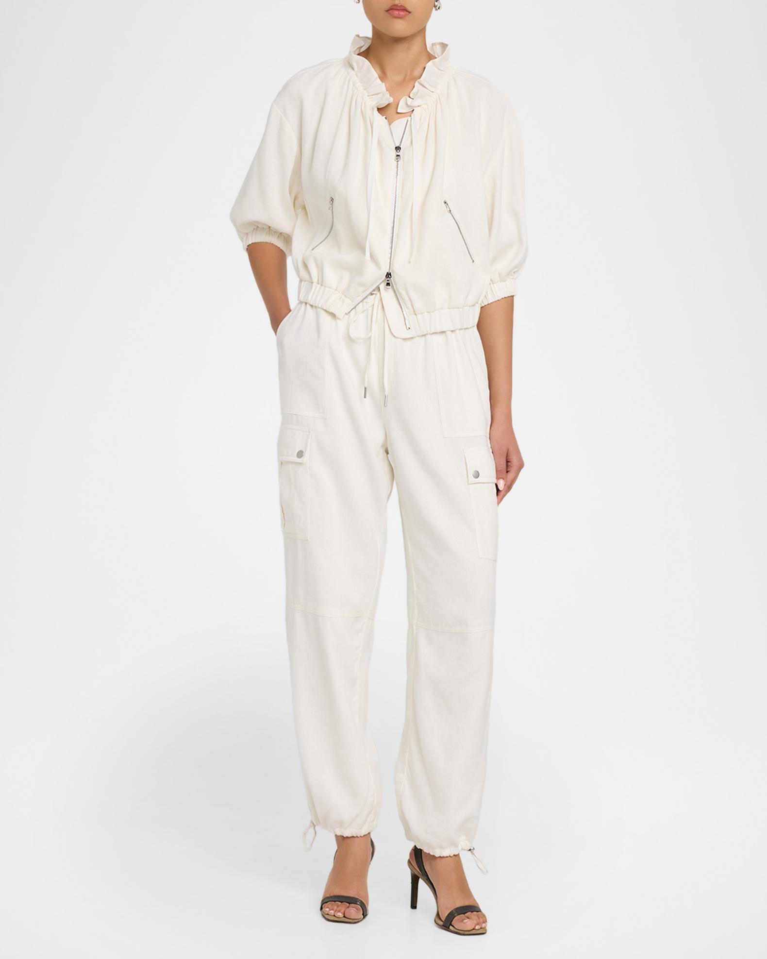 Cinq à Sept Kaylie Linen-Blend Jacket | Neiman Marcus