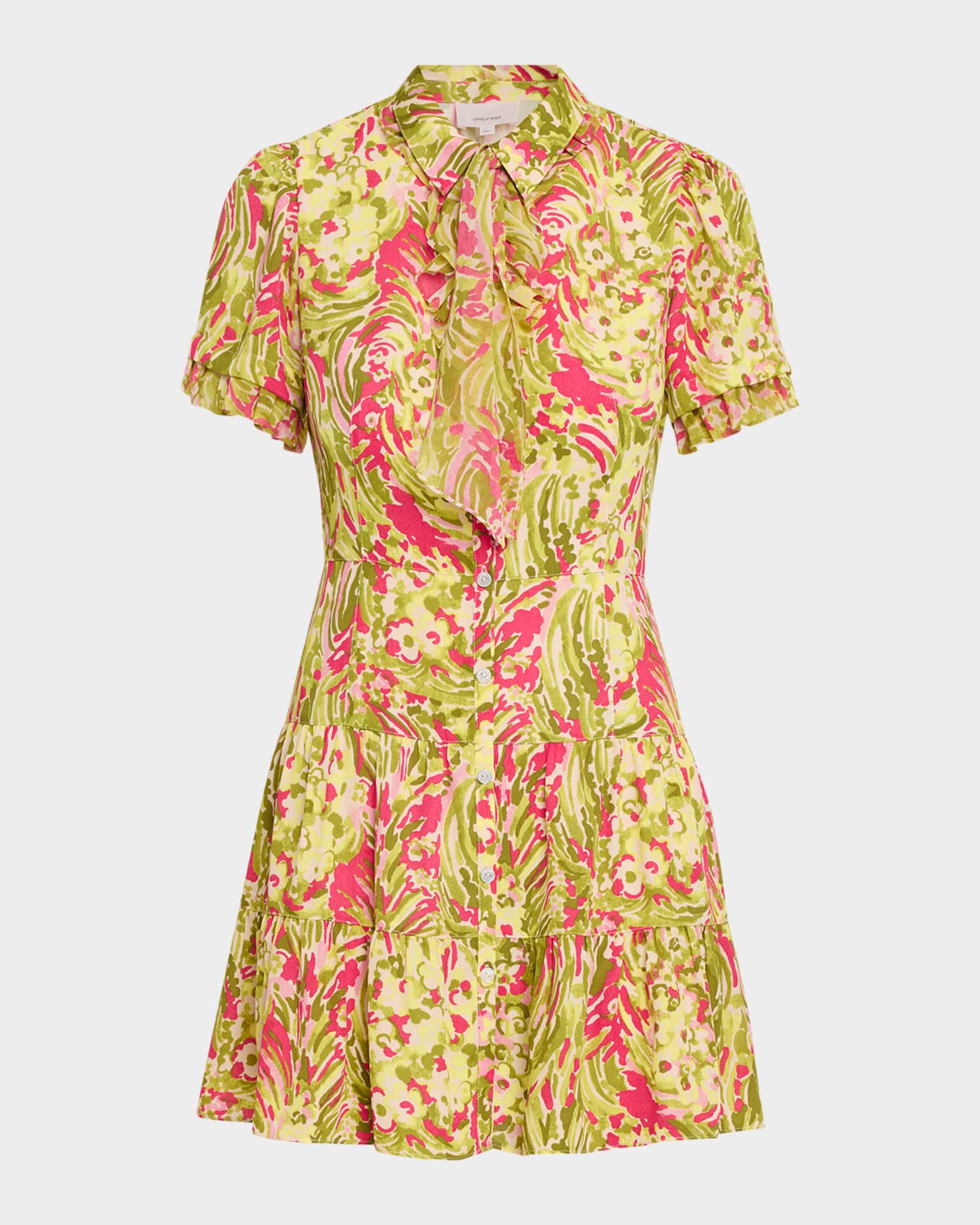 Cinq a Sept Kari Daisy Swirl Mini Dress | Neiman Marcus