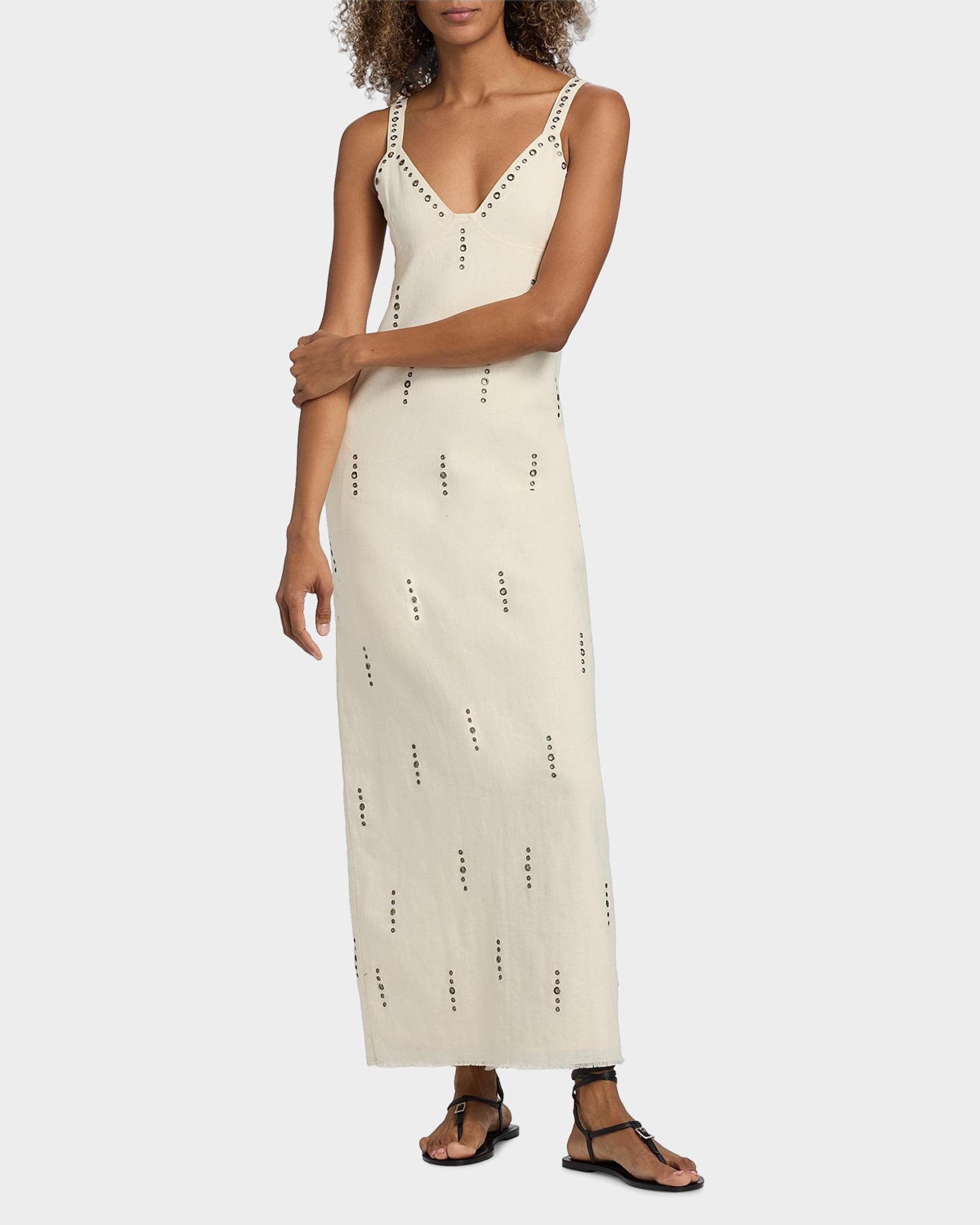 rag & bone Aubrey Grommet-Embellished Maxi Dress | Neiman Marcus