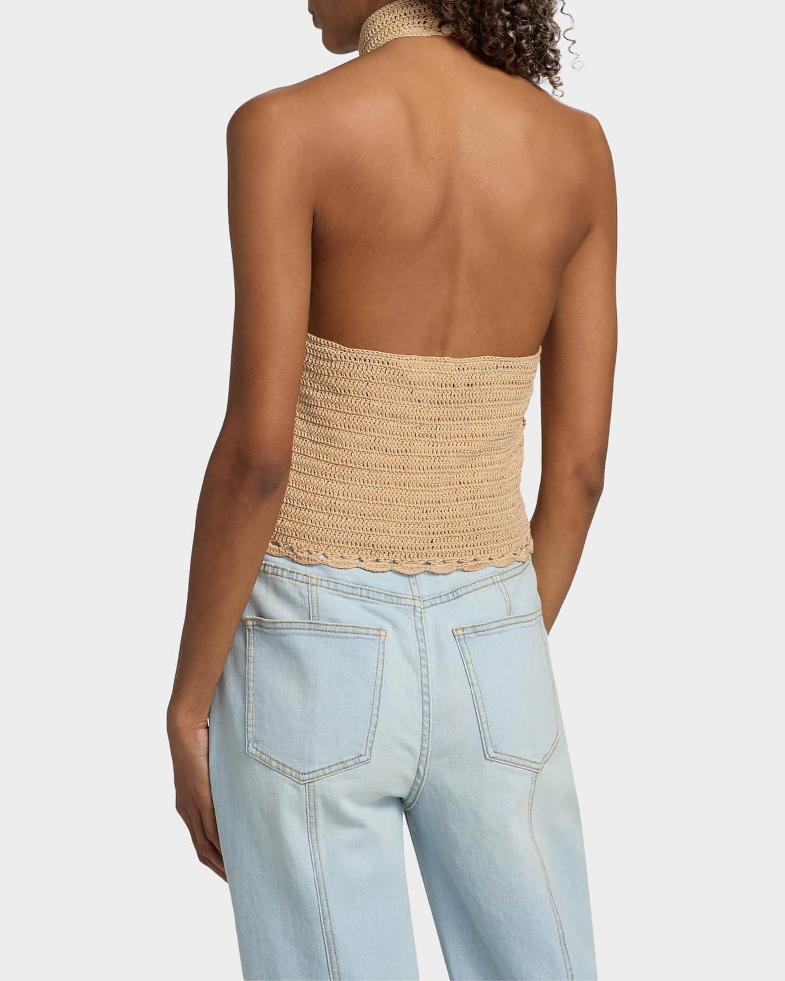 Ramy Brook Celeste Open-Knit Cotton Top | Neiman Marcus