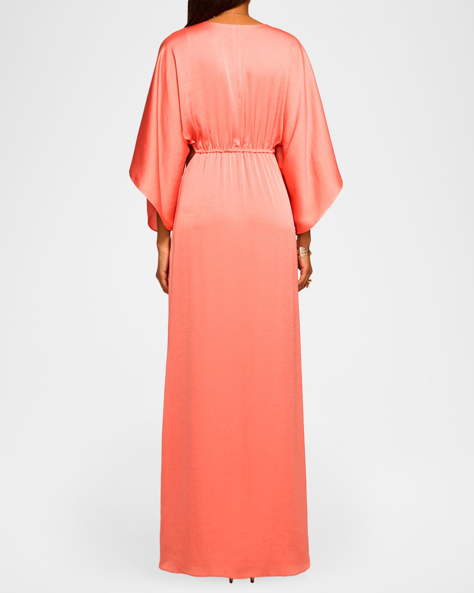 ramy brook maxi dress Ramy Brook Reese Printed Knit Maxi Dress in Gold Diamond