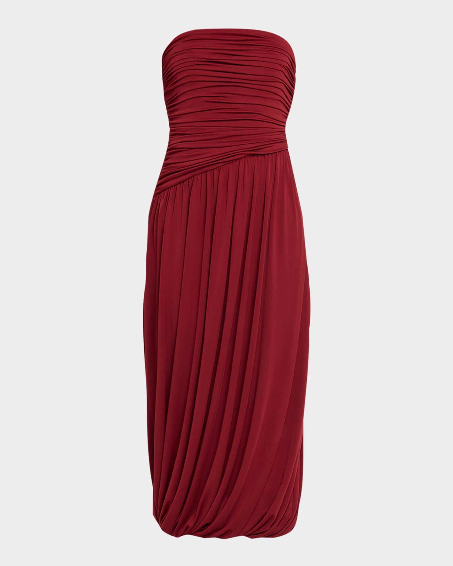 cinq a sept red dress Radiant allure  in the Rori Gown ZD322410445Z Cinq a Sept Noah Draped
