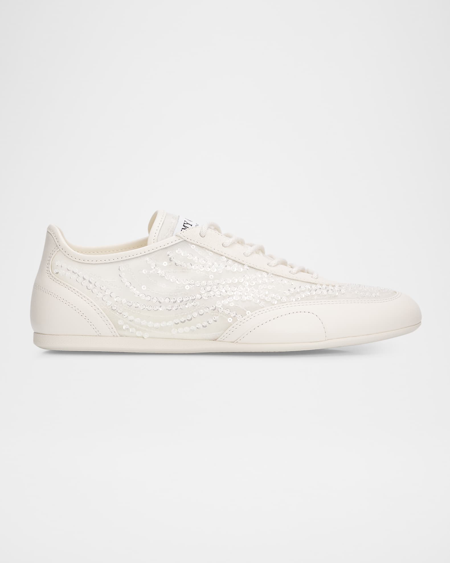 ジミーチュウ Jimmy Choo Sunny F Sequined Mesh & Leather Low-Top Sneakers