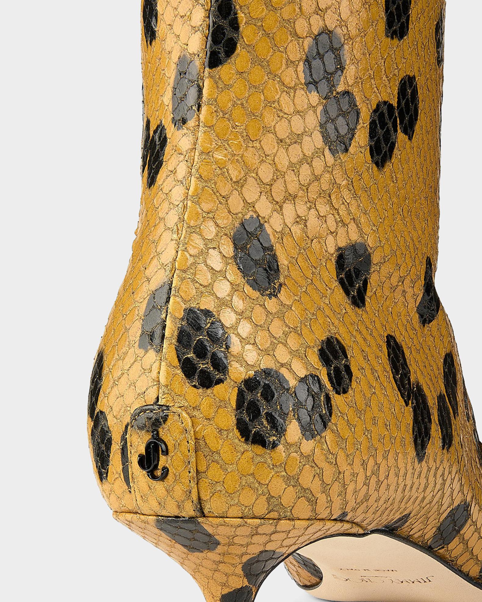 Jimmy Choo Amis 35MM Snakeskin-Embossed Leather Knee-High Boots