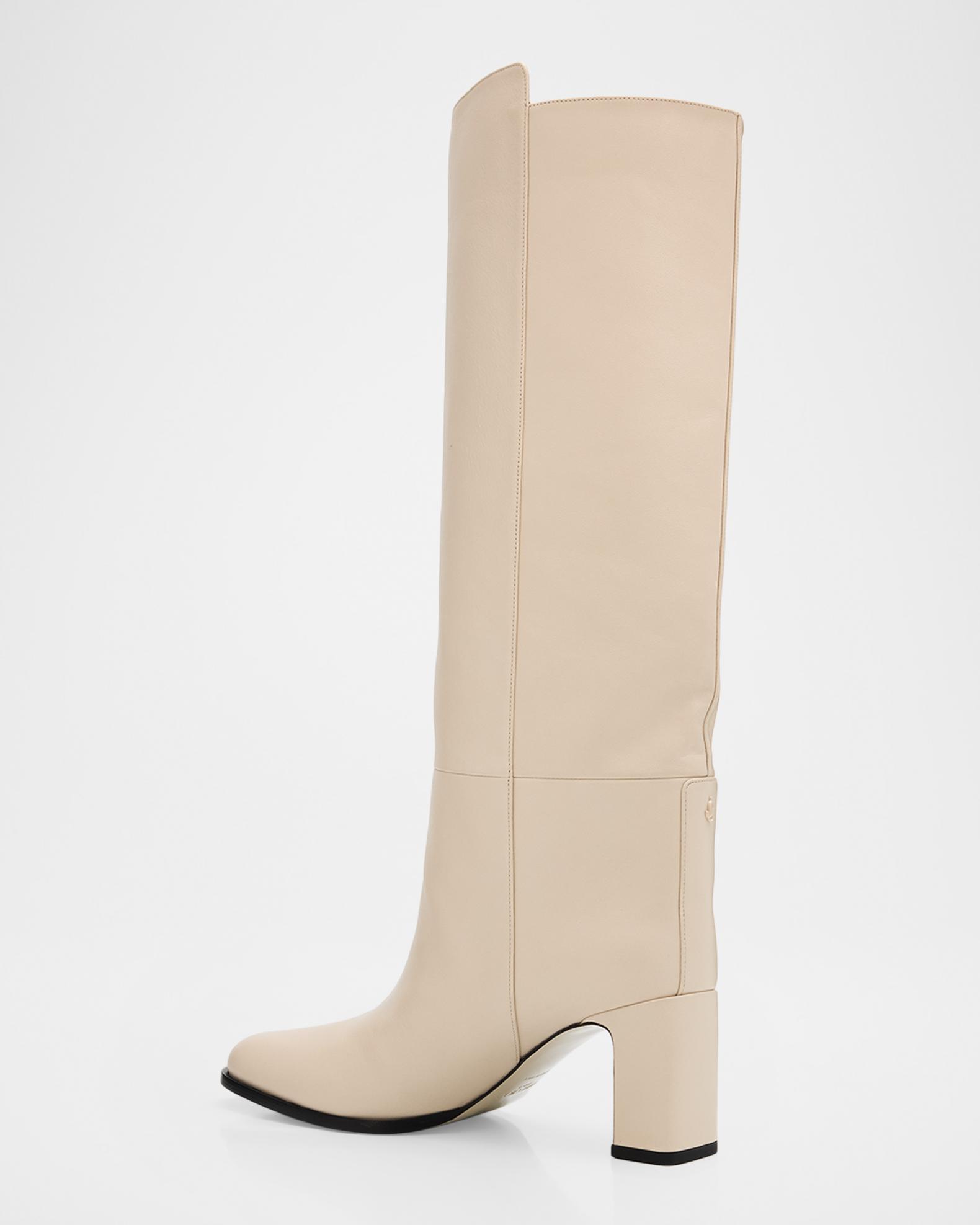 靴 jimmy choo long boots Jimmy Choo 65mm Caly Leather Knee-High Boots | Neiman Marcus