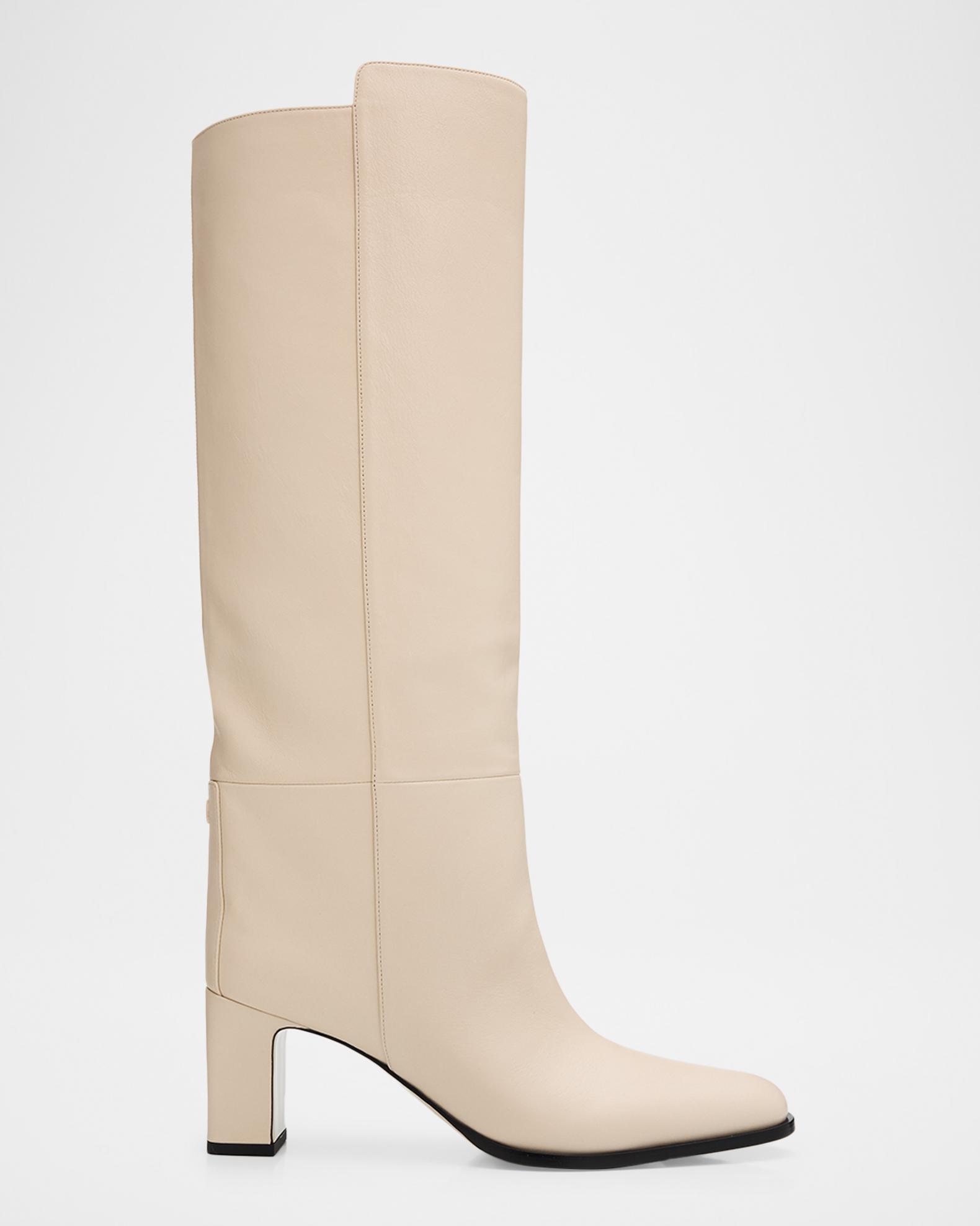 靴 jimmy choo long boots Jimmy Choo 65mm Caly Leather Knee-High Boots | Neiman Marcus
