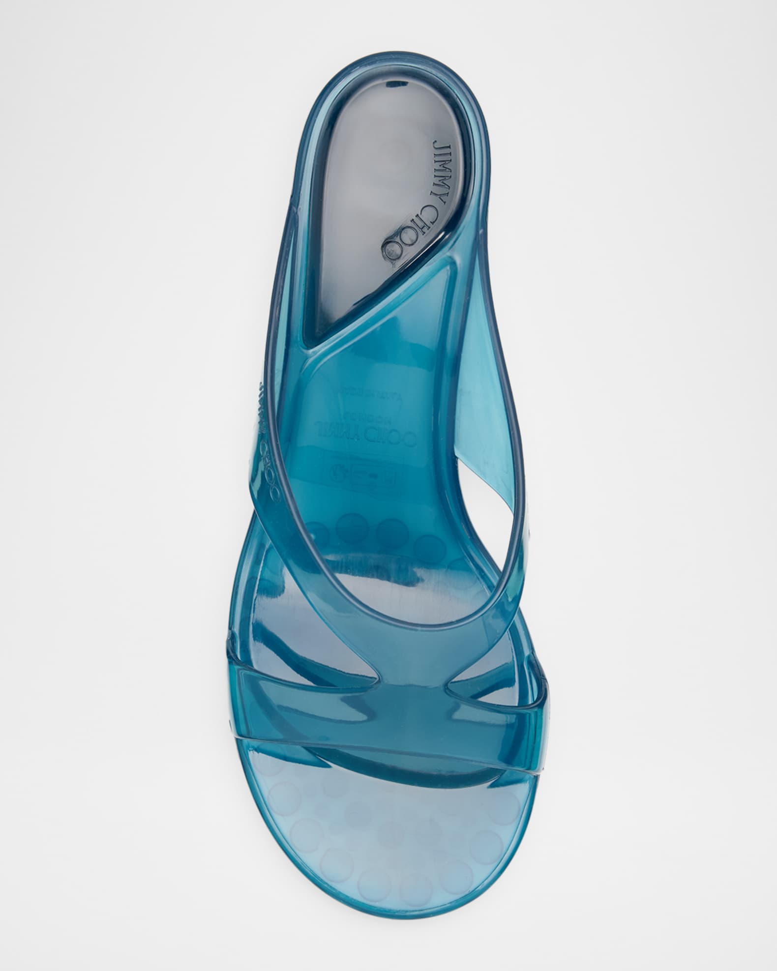 Jimmy Choo Jelly Drop 50mm TPU Sandals | Neiman Marcus