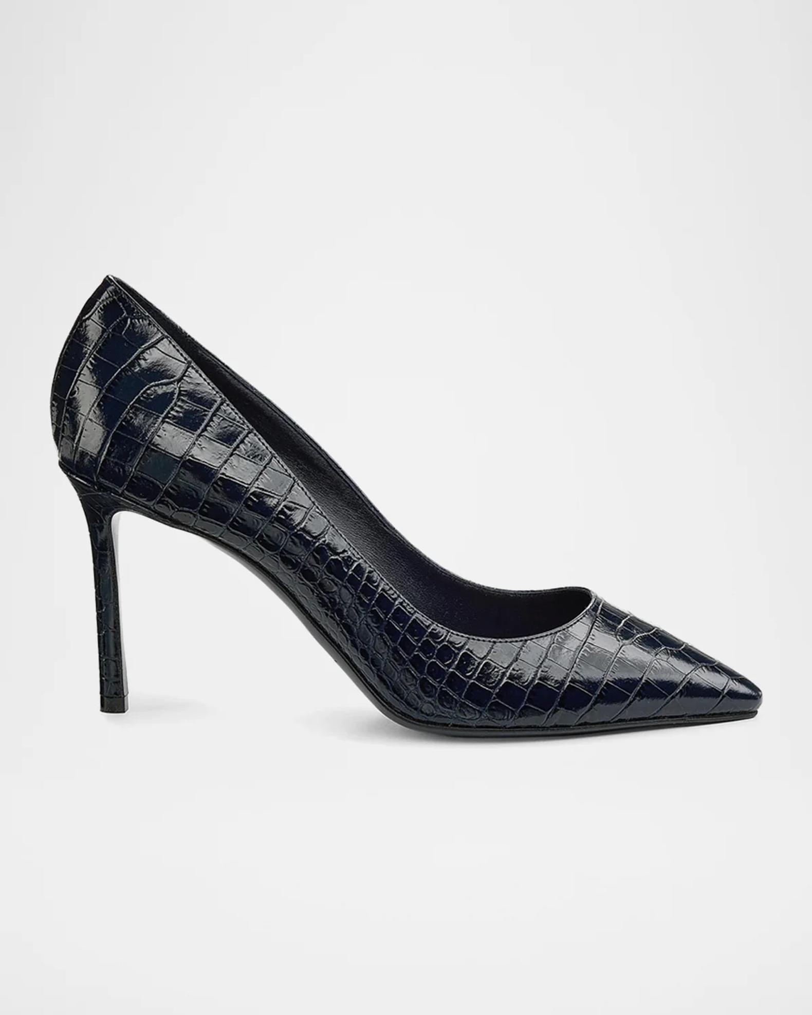 Jimmy Choo Romy 85MM Croc-Embossed Leather Pumps | Neiman Marcus