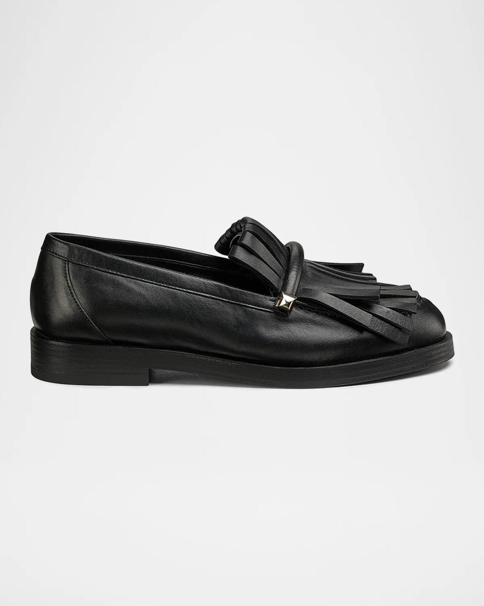 Jimmy Choo Eska Fringe Leather Loafers | Neiman Marcus