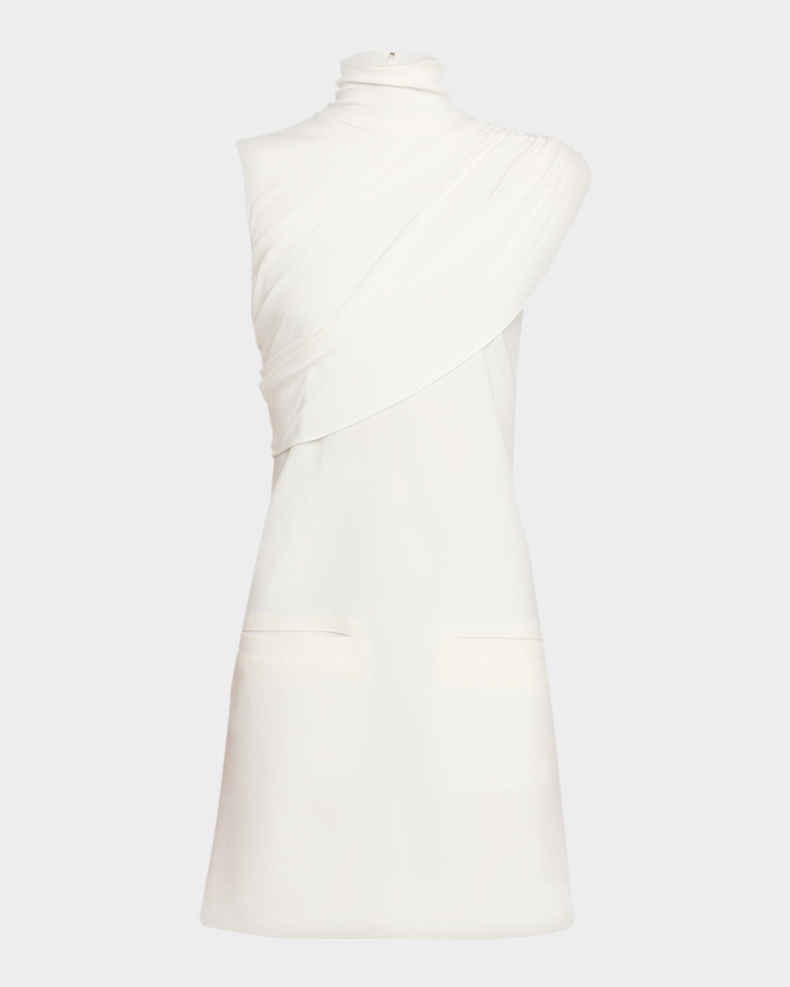 Courreges Twist Draped A-Line Mini Dress